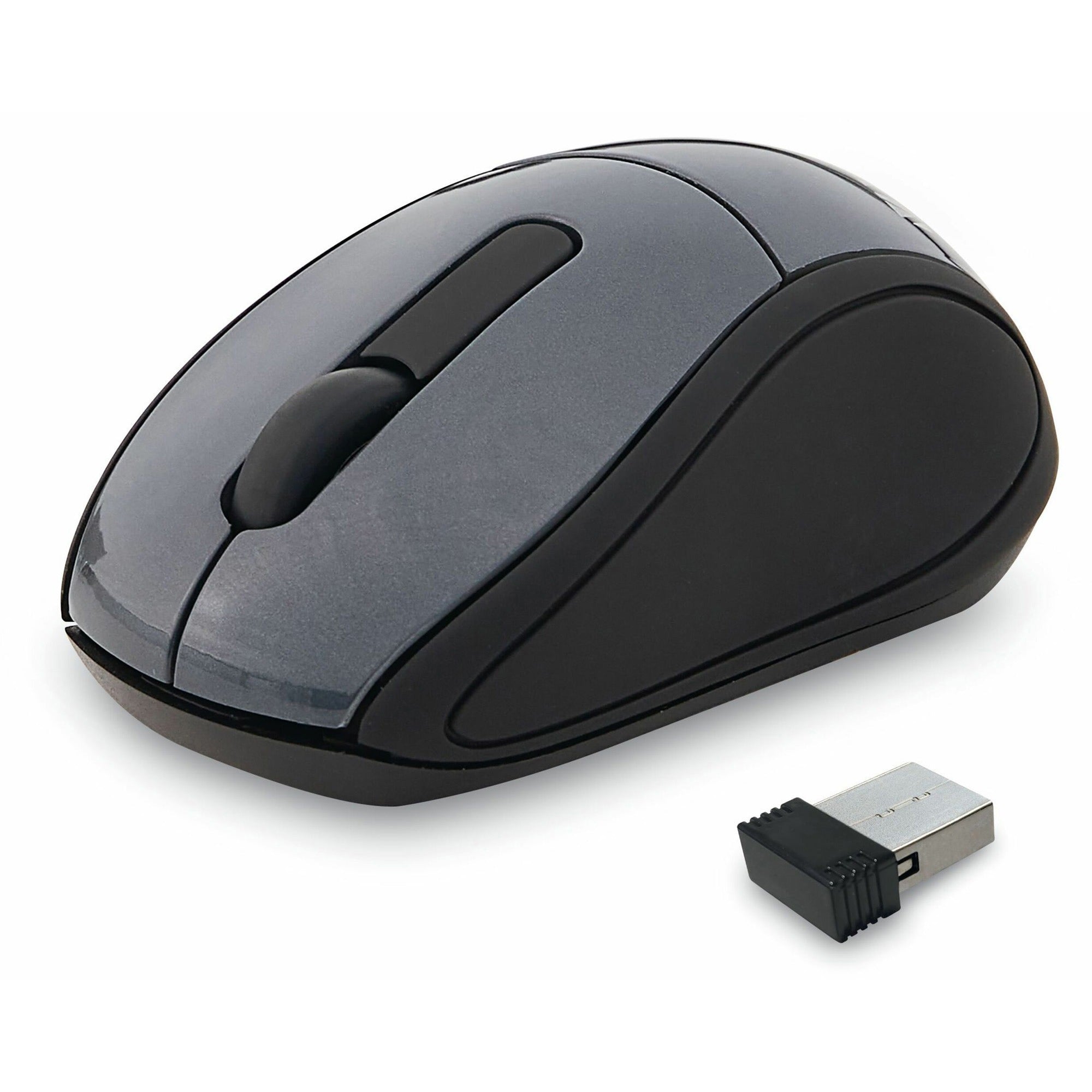 Verbatim Wireless Mini Travel Optical Mouse - Graphite - Radio Frequency - USB - 1600 dpi - Scroll Wheel -