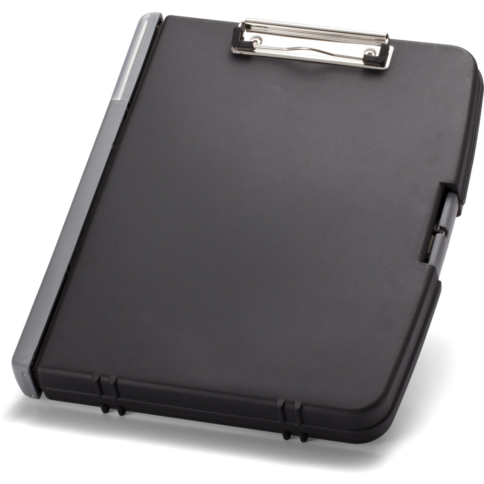 officemate-triple-file-clipboard-storage-box-8-1-2-x-11-spring-clip-black-1-each_oic83610 - 1