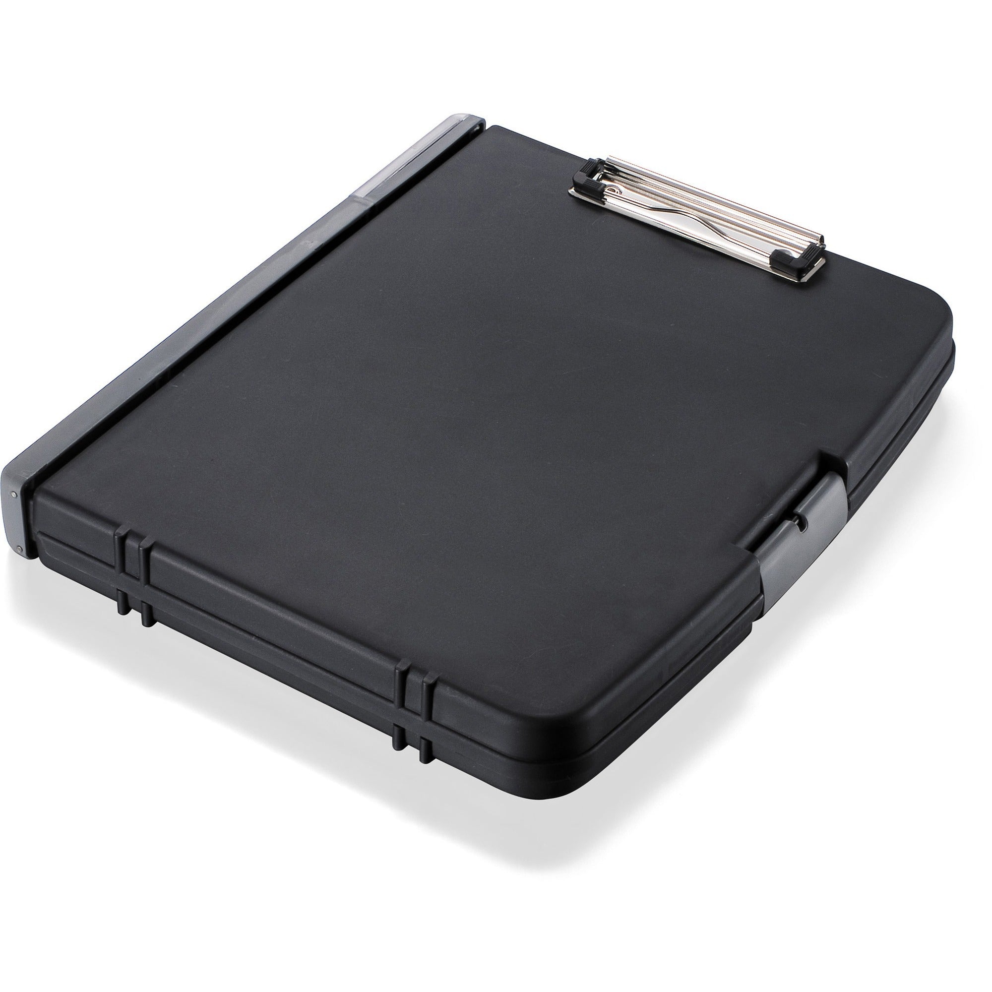officemate-triple-file-clipboard-storage-box-8-1-2-x-11-spring-clip-black-1-each_oic83610 - 2