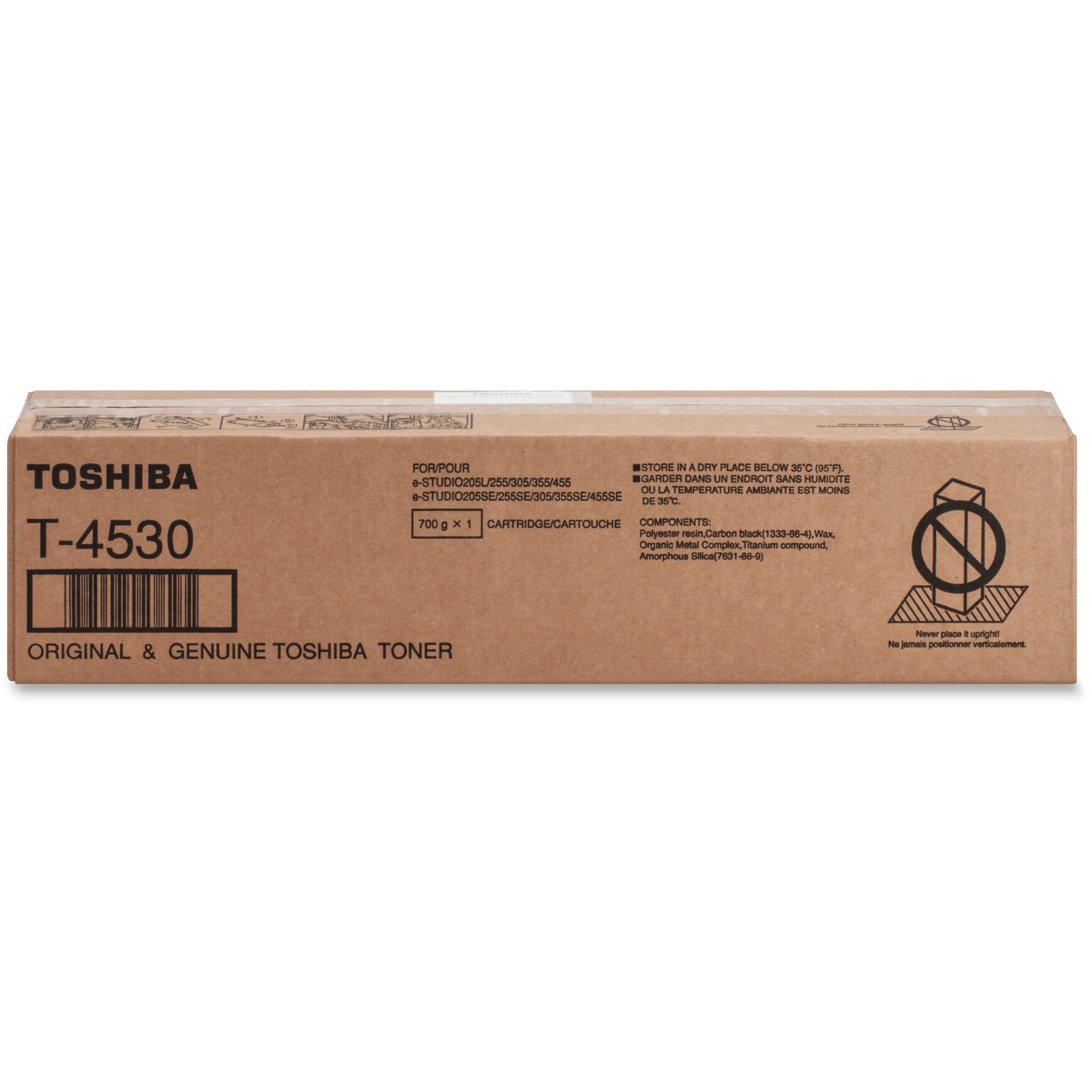 Toshiba T4530 Original Toner Cartridge - Laser - 30000 Pages - Black - 1 Each -