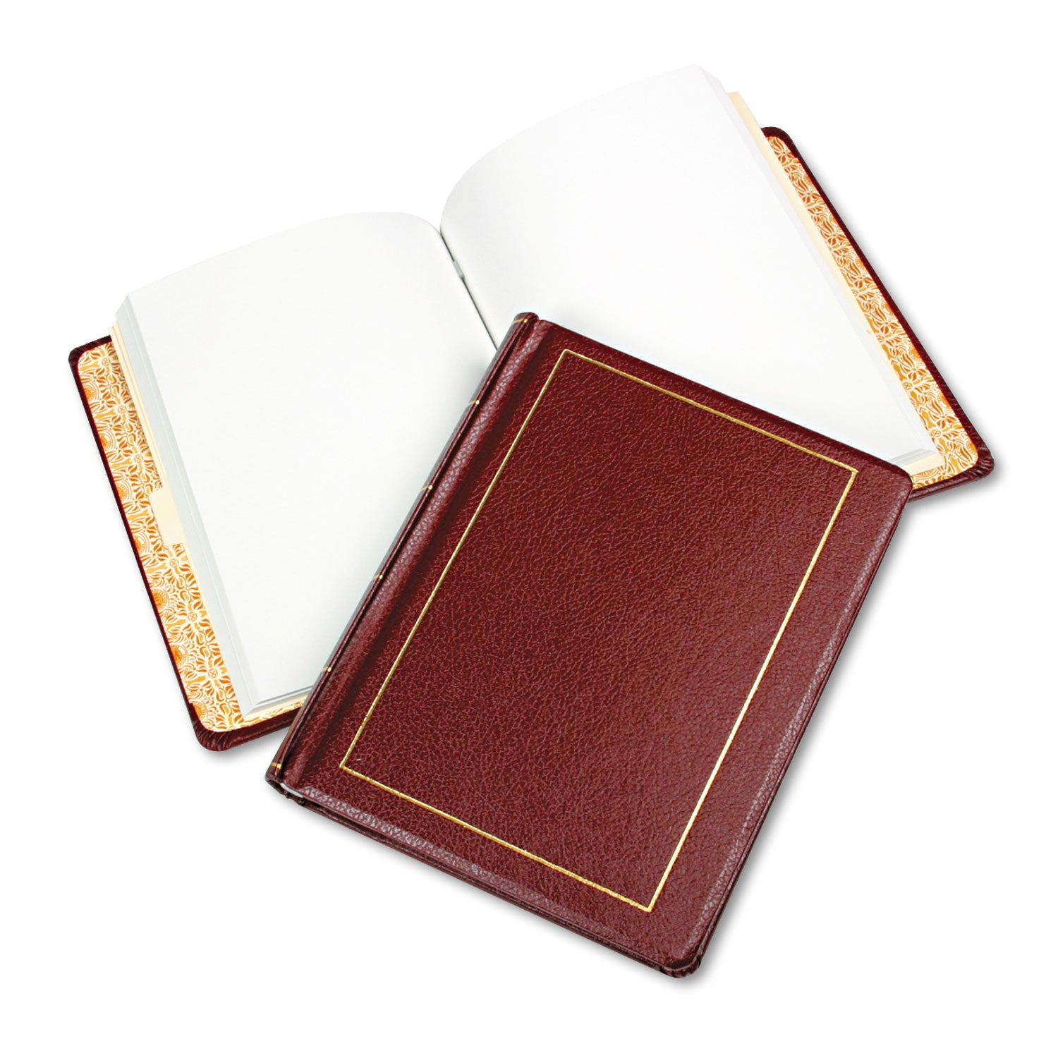 Looseleaf Corporation Minute Book, 1-Subject, Unruled, Red/Gold Cover, (250) 11 x 8.5 Sheets -