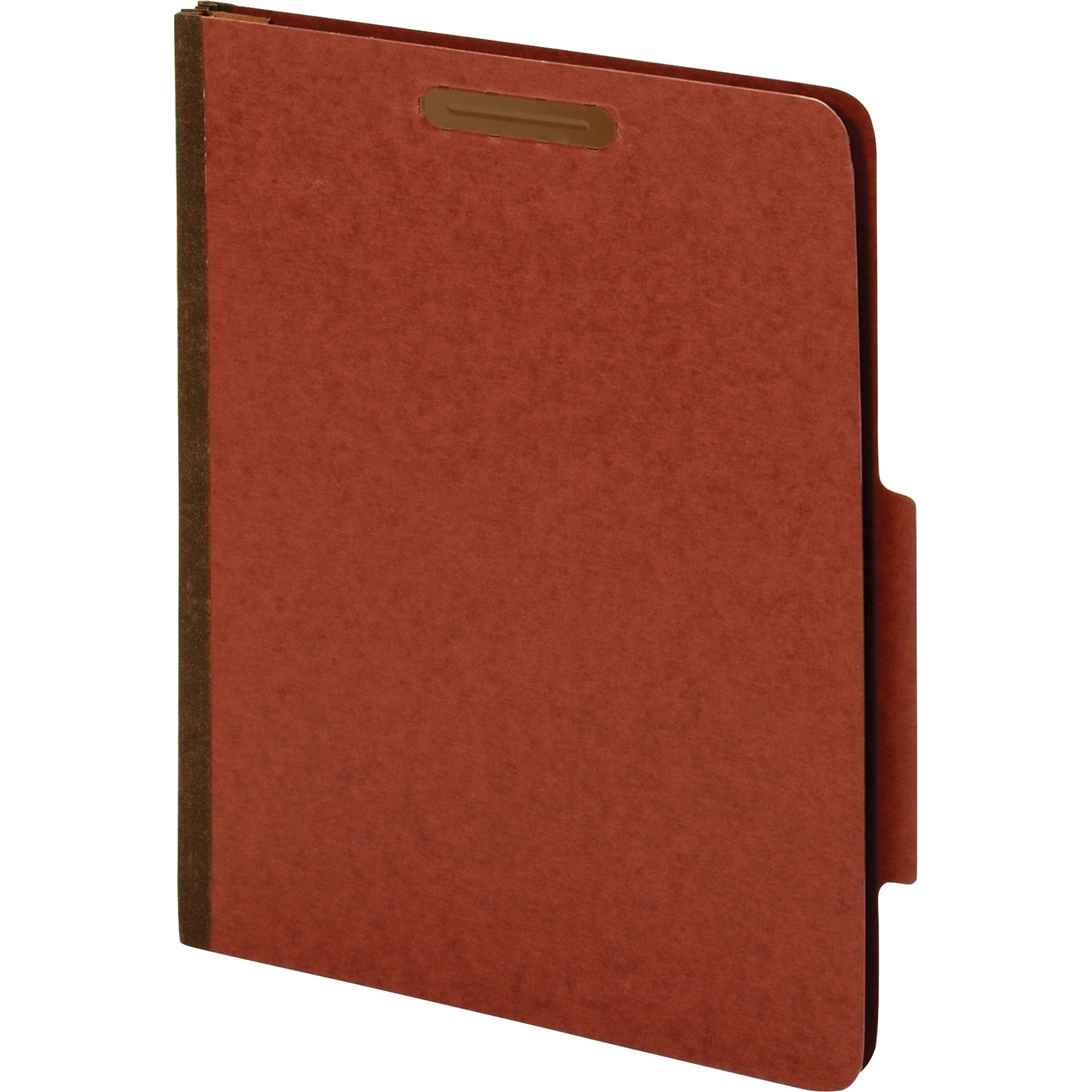 pendaflex-letter-recycled-classification-folder-8-1-2-x-11-3-1-2-expansion-2-fasteners-2-fastener-capacity-for-folder-1-fastener-capacity-for-divider-3-dividers-pressboard-tyvek-red-60%-recycled-10-box_pfx23865gw - 2