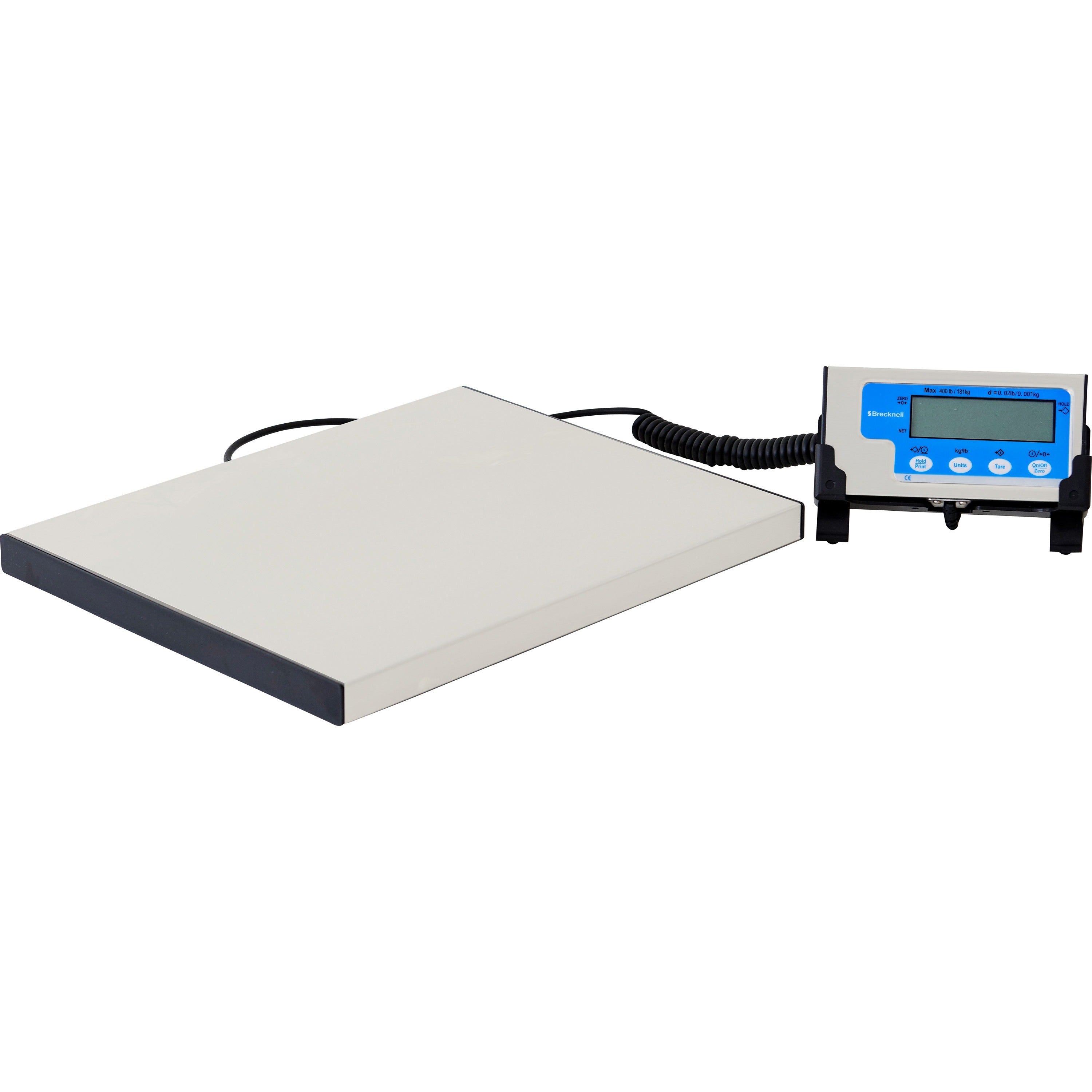 Brecknell Portable Shipping Scale - 400 lb / 181 kg Maximum Weight Capacity - White -