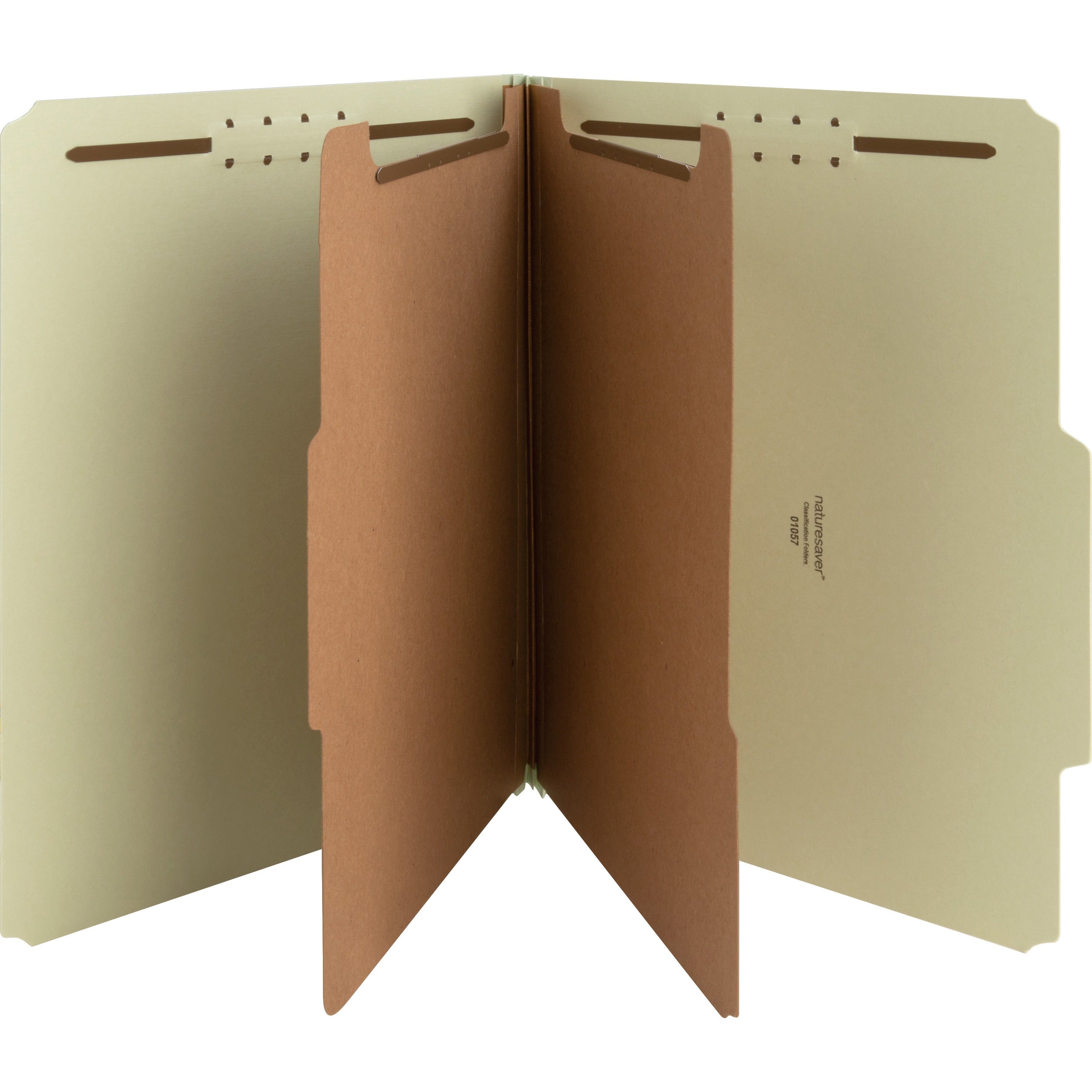 Nature Saver 2/5 Tab Cut Letter Recycled Classification Folder -