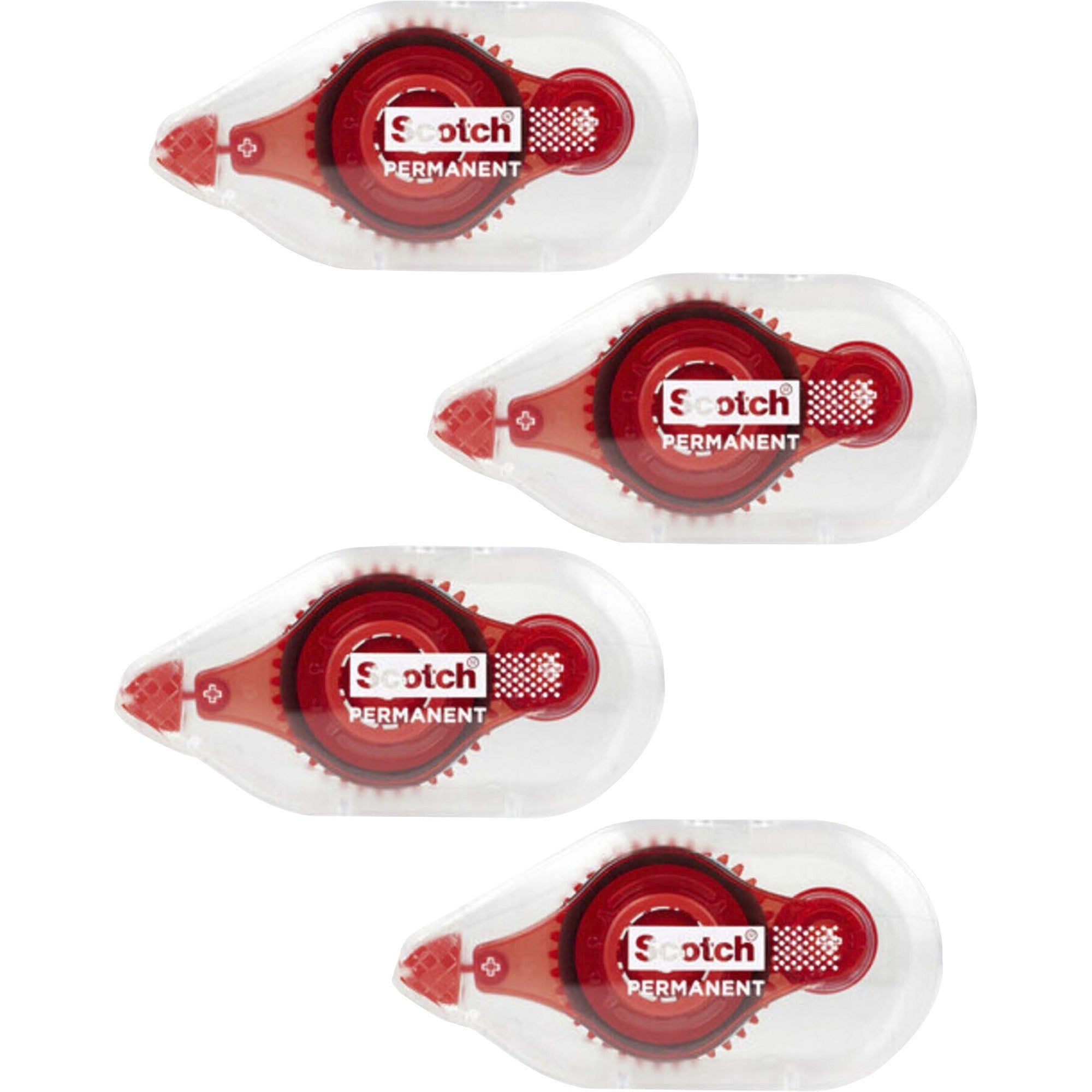 Scotch Double-Sided Tape Runner - 4 / Pack - Clear -