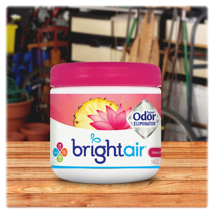 Bright Air Super Odor Eliminator Air Freshener - 450 ft - 14 fl oz (0.4 quart) - Island Nectar, Pineapple - 60 Day - 1 Each -