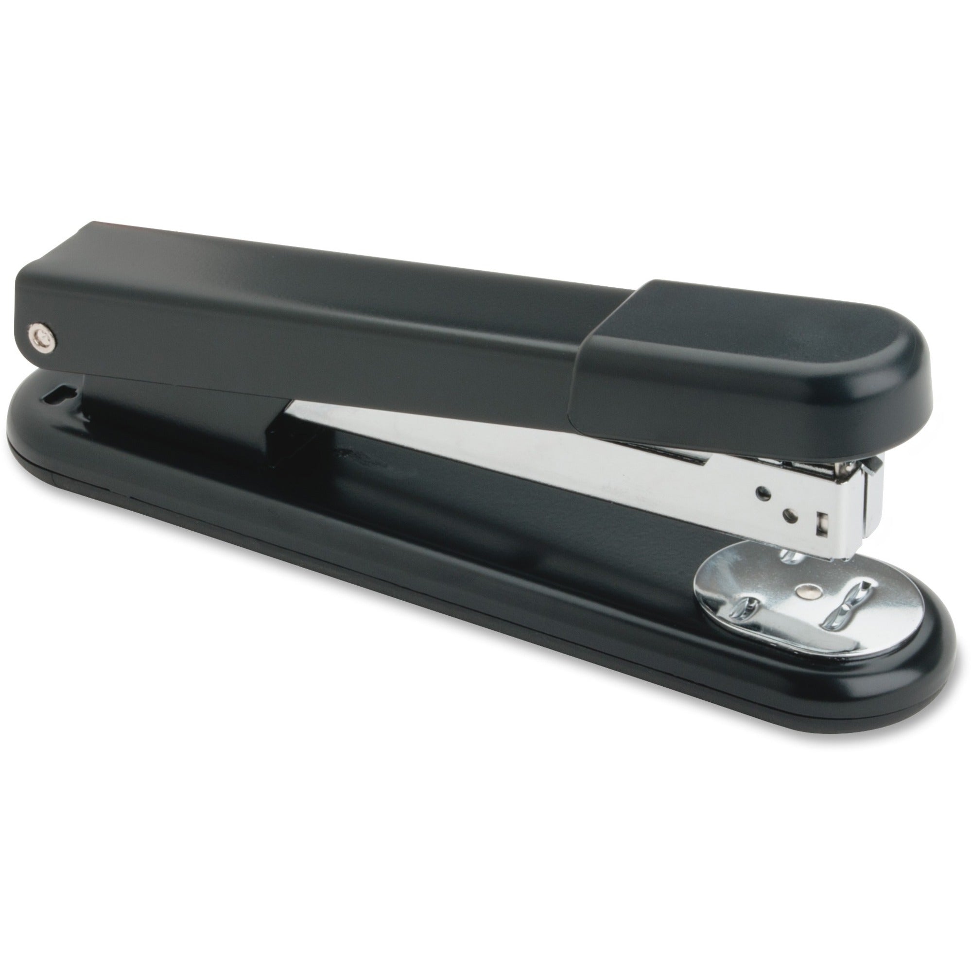 Business Source All-metal Full-strip Desktop Stapler - 20 of 20lb Paper Sheets Capacity - 210 Staple Capacity - Full Strip - 1/4" Staple Size - 1 Each - Black -