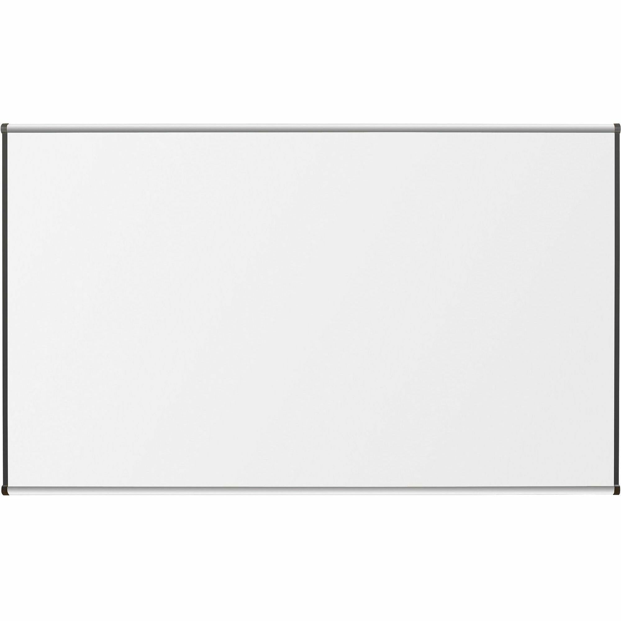 Lorell Dry-Erase Marker Board - 72" (6 ft) Width x 48" (4 ft) Height - Porcelain Enameled Steel Surface - Satin Aluminum Frame - Magnetic - Ghost Resistant - Assembly Required - 1 Each -