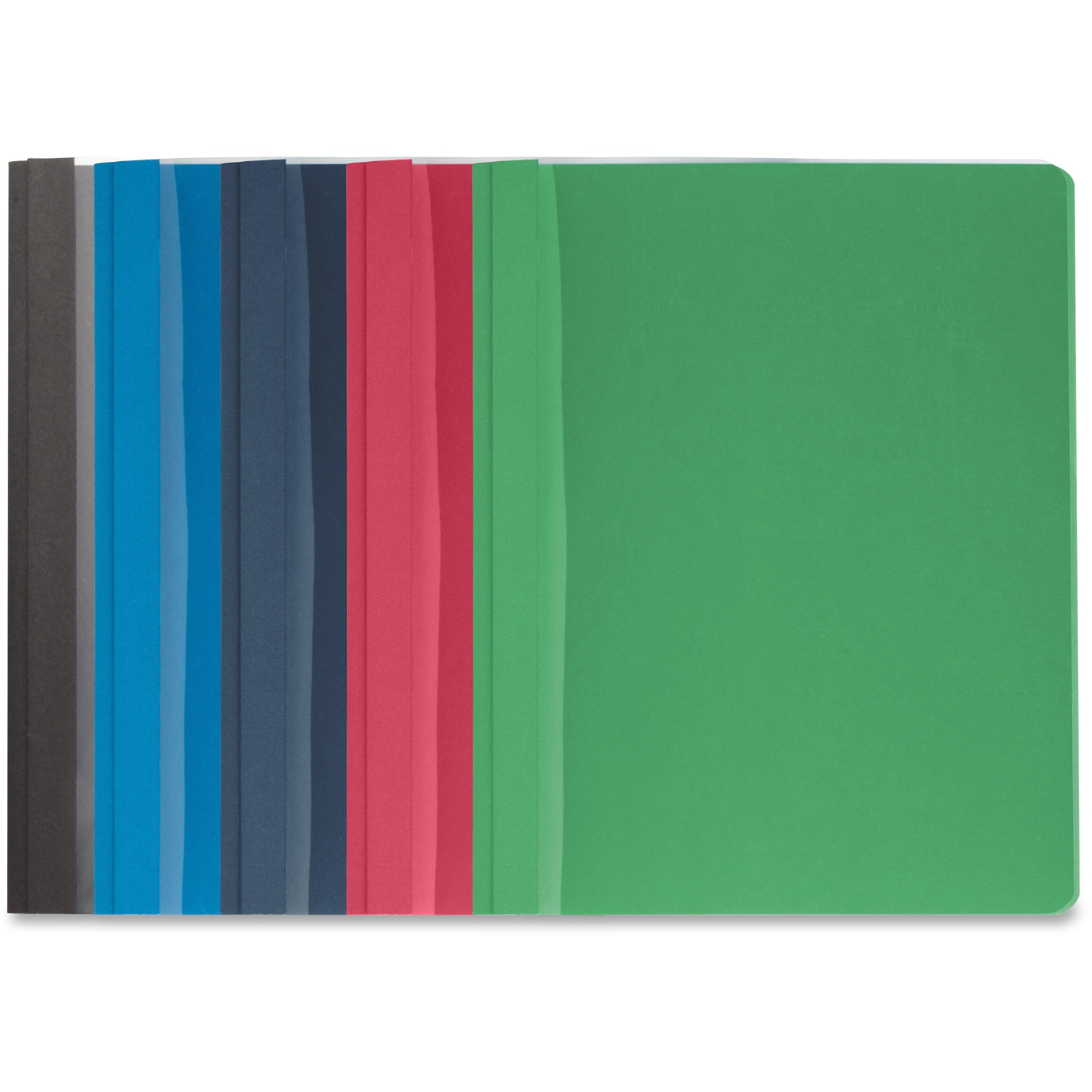 Business Source Letter Report Cover - 8 1/2" x 11" - 100 Sheet Capacity - 3 x Prong Fastener(s) - Assorted - 25 / Box -