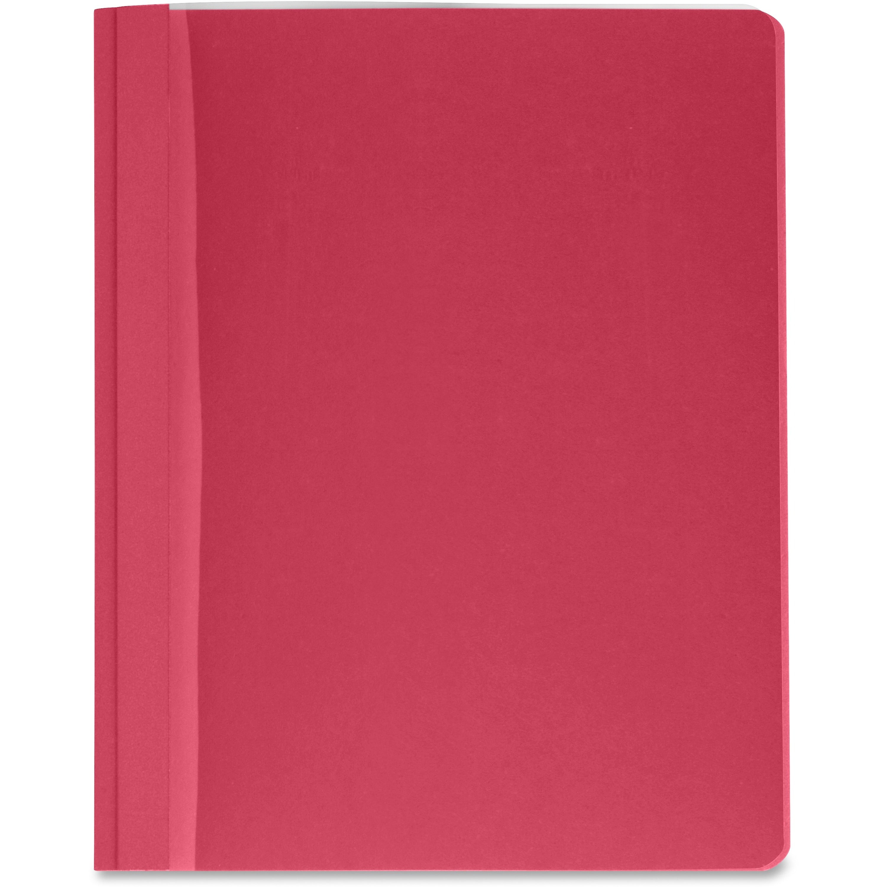 Business Source Letter Report Cover - 8 1/2" x 11" - 100 Sheet Capacity - 3 x Prong Fastener(s) - Red - 25 / Box -