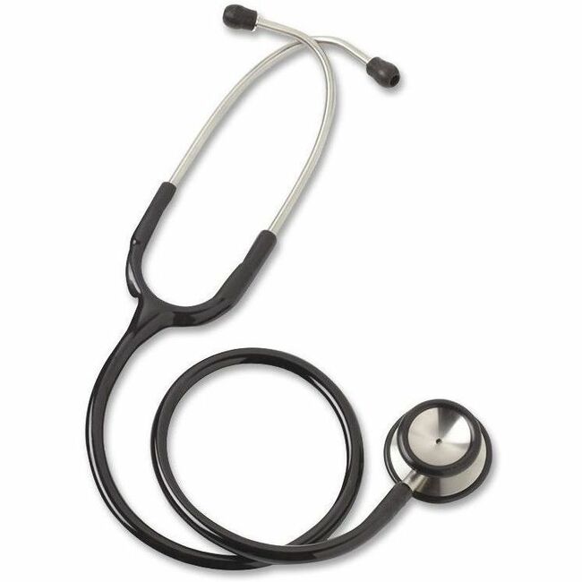 Medline Accucare Stethoscope - Black - Adult -