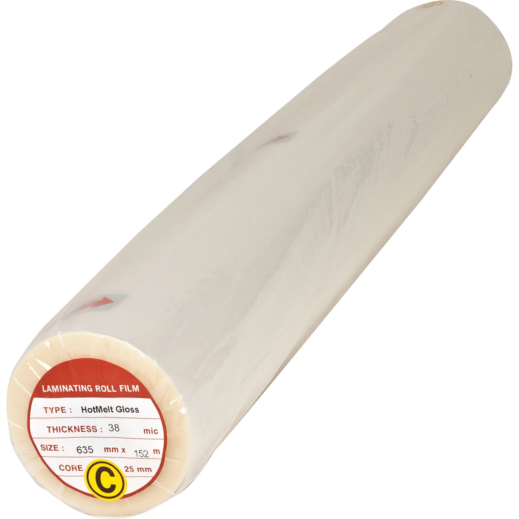 Business Source Glossy Surface Laminating Roll Film - Laminating Pouch/Sheet Size: 25" Width x 500 ft Length x 1.50 mil Thickness - for Document - Clear - 2 / Box -