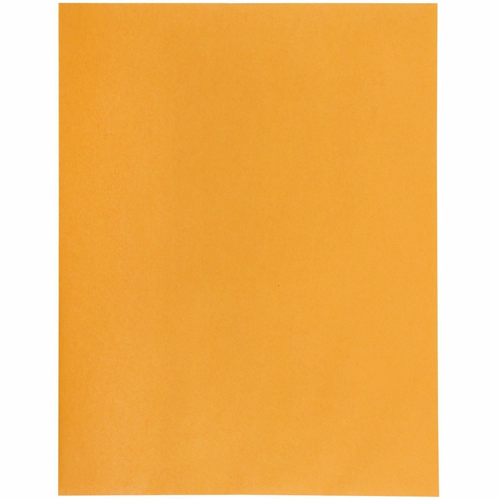 Quality Park 10 x 13 High Bulk Clasp Envelopes with Deeply Gummed Flaps - Clasp - 10" Width x 13" Length - Gummed - Kraft - 100 / Box - Clear -