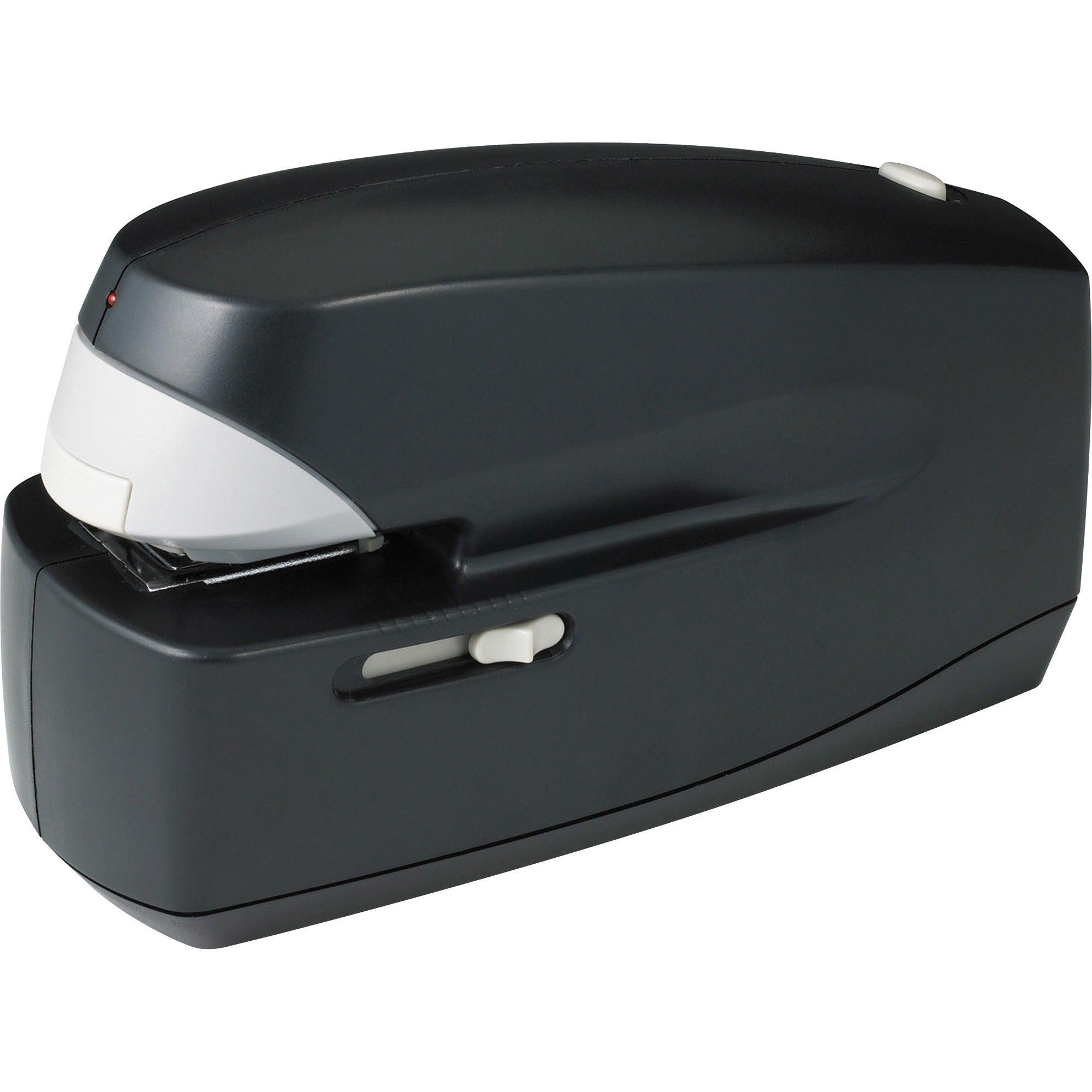 Business Source 25-Sheet Capacity Electric Stapler - 25 Sheets Capacity - 210 Staple Capacity - Full Strip - 1/4" Staple Size - 1 Each - Black -