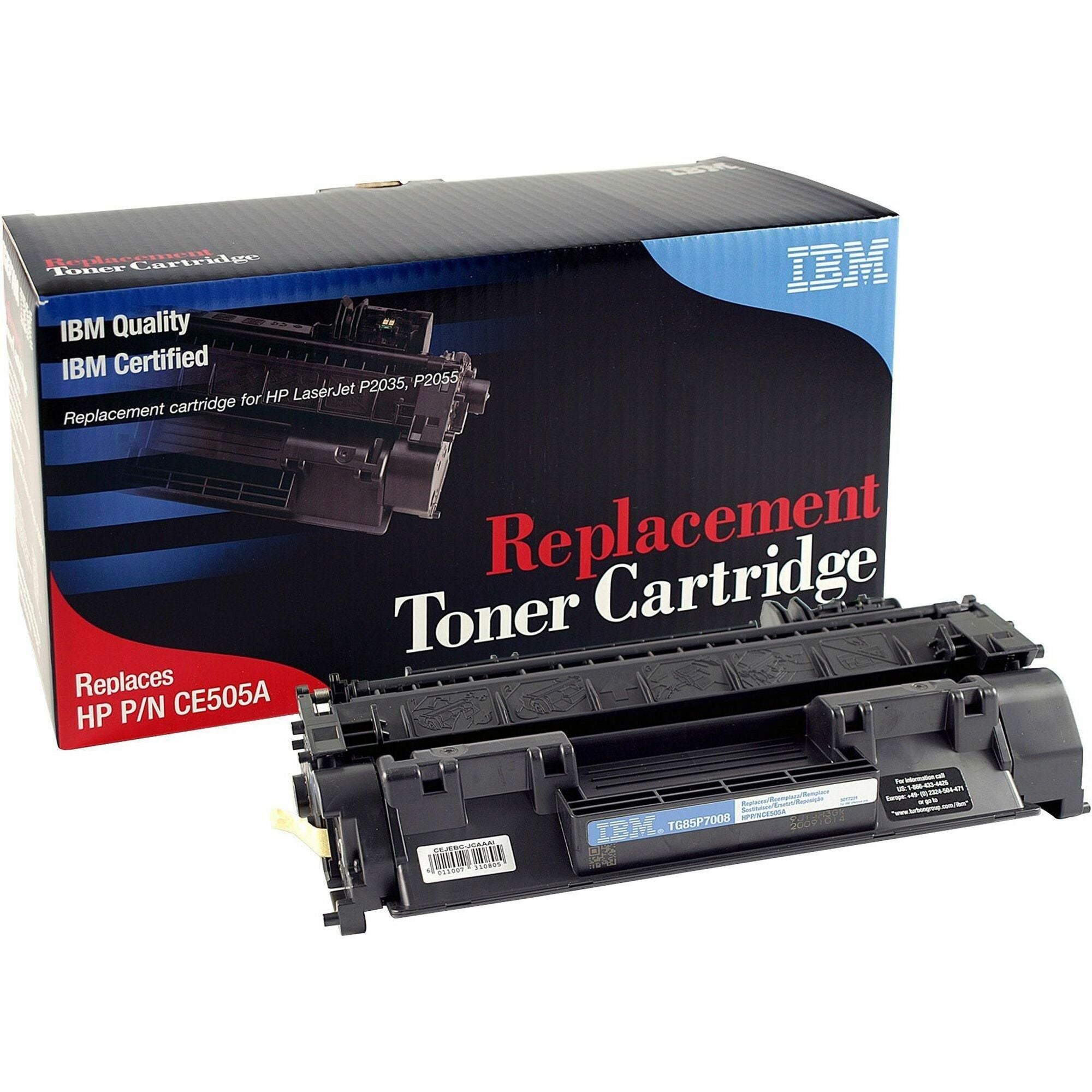IBM Remanufactured Laser Toner Cartridge - Alternative for HP 05A (CE456A, CE457A, CE459A, CE461A, CE505A) - Black - 1 Each - 2300 Pages -