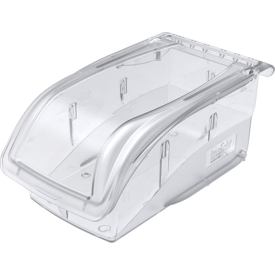 Akro-Mils Insight Ultra Clear Bin - Internal Dimensions: 9.44" Length x 4.13" Width x 4.44" Height - External Dimensions: 10.9" Length x 5.5" Width x 5.3" Height - 25 lb - Stackable - Polycarbonate - Clear - For Multipurpose - 1 Each -