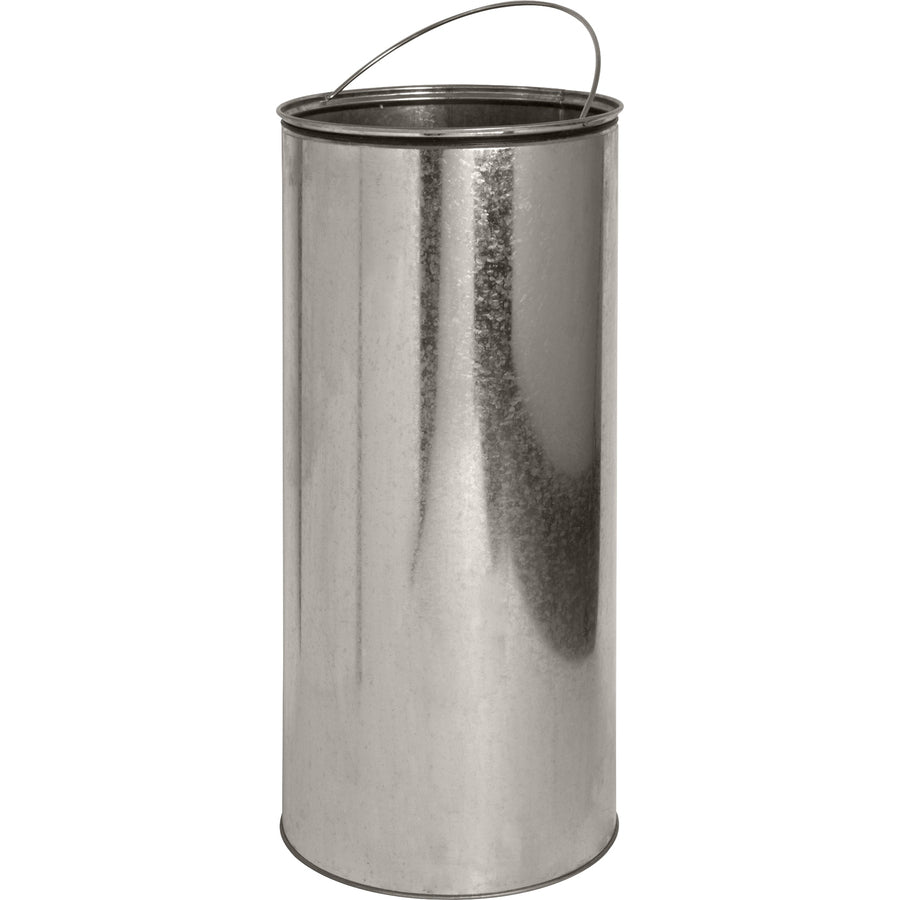 Genuine Joe 13.5 Gallon Pedal Receptacle Bin - 13.50 gal Capacity - Easy to Clean, Foot Pedal - 37.4" Height x 17.5" Diameter - Steel - Stainless Steel - 1 Each -