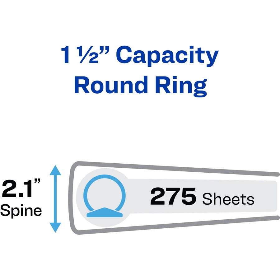avery-economy-binder-1-1-2-binder-capacity-letter-8-1-2-x-11-sheet-size-275-sheet-capacity-3-x-round-ring-fasteners-2-pockets-polypropylene-pacific-blue-recycled-pocket-lightweight-12-carton_ave11778 - 2