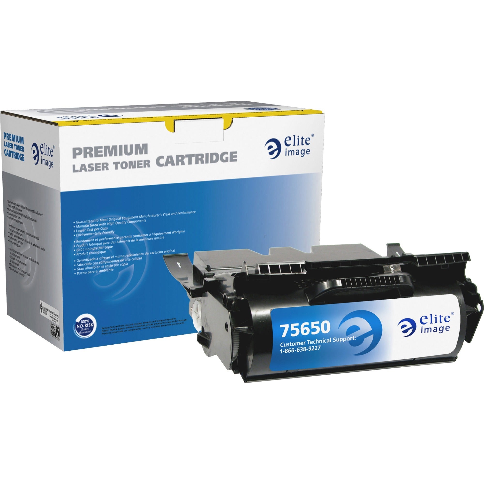 Elite Image Remanufactured High Yield Laser Toner Cartridge - Alternative for IBM 75P6961 - Black - 1 Each - 21000 Pages - 1