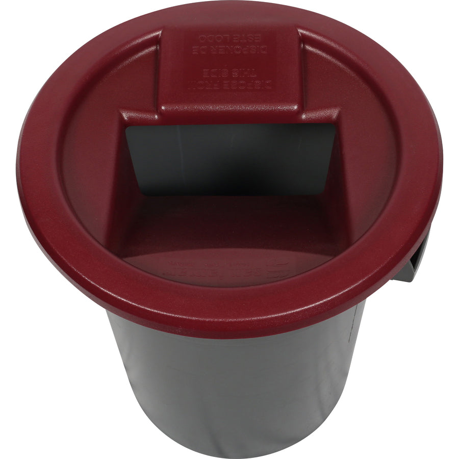 San Jamar Flatware Retriever - Round - Plastic - 1 Each - Burgundy - 2