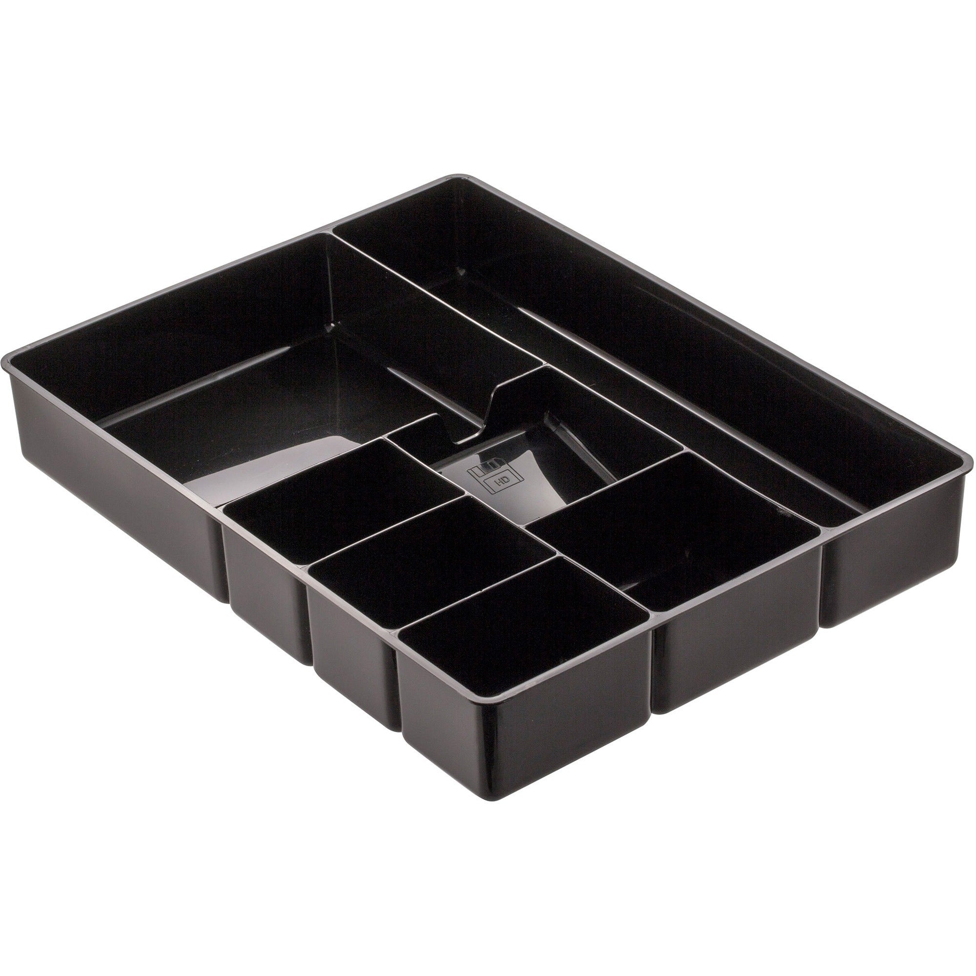 Officemate Deep Desk Drawer Tray - 7 Compartment(s) - 2.3" Height x 11.5" Width15.1" Length - Black - 1 Each -
