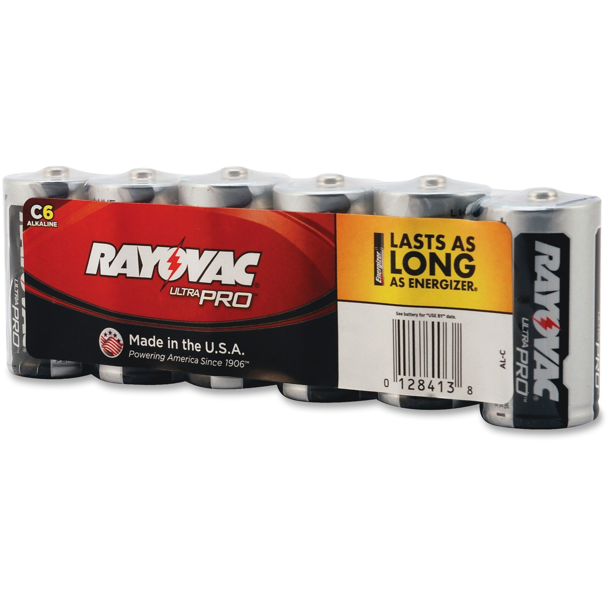 Rayovac Ultra Pro Alkaline C Batteries - For Multipurpose - C - 1.5 V DC - 6 / Pack - 1