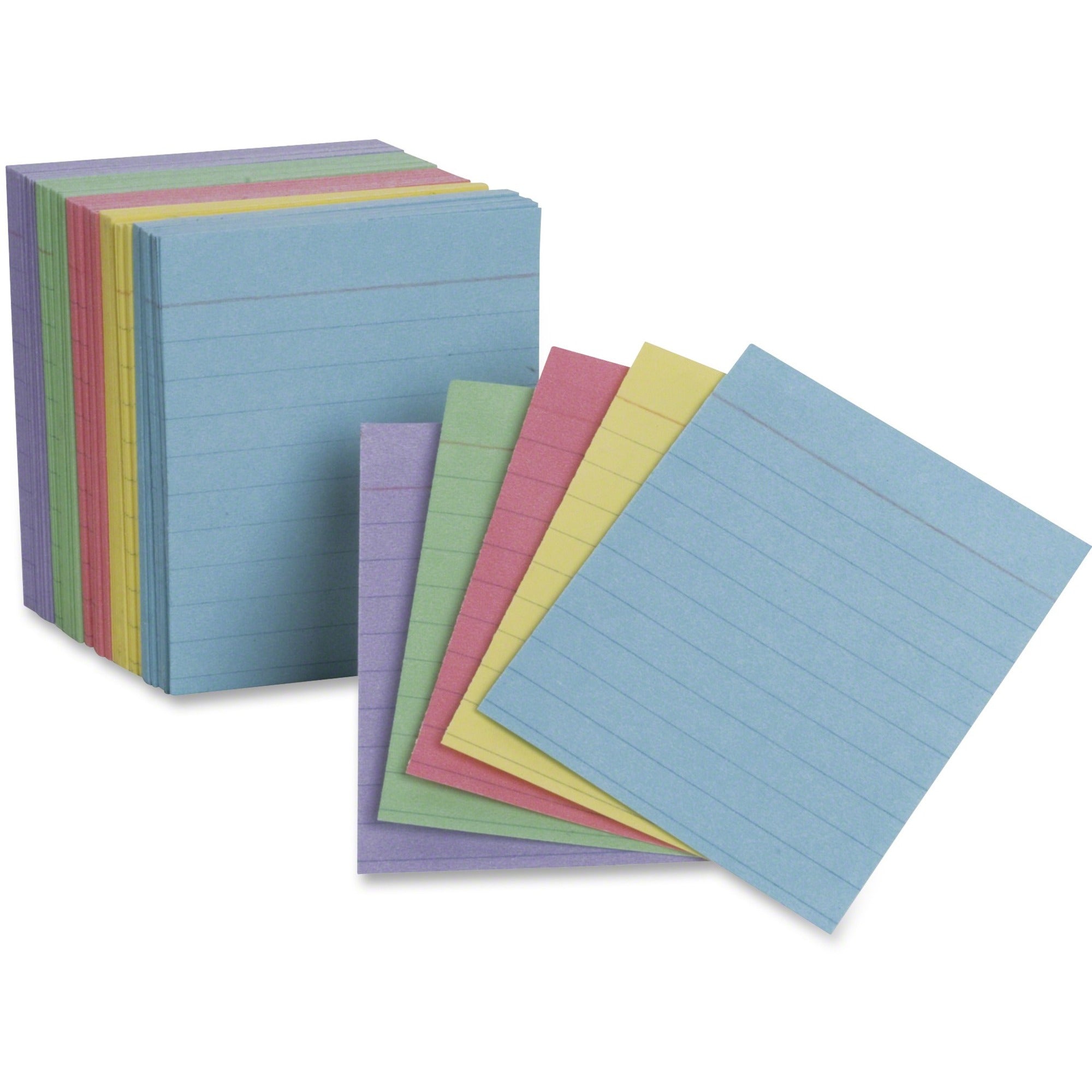 TOPS Oxford Color Mini Index Cards - 200 x Divider(s) - 2.5" Divider Width x 3" Divider Length - White Divider - Recycled - 200 / Pack -