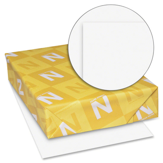 Neenah Capitol Bond Paper - White - 96 Brightness - Letter - 8 1/2" x 11" - 24 lb Basis Weight - Cockle - 500 / Ream - Archival-safe, Watermarked - Bright White -