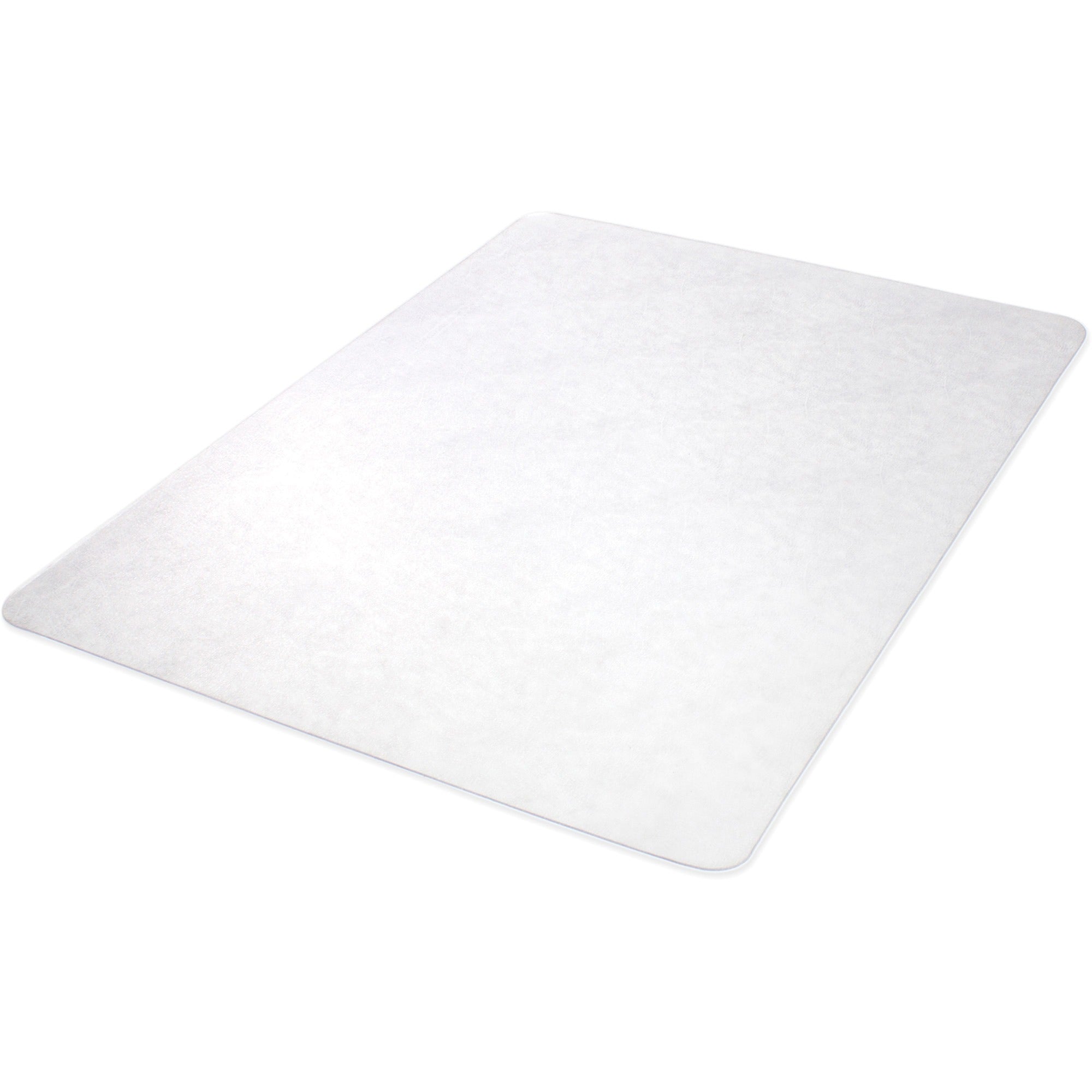Lorell Nonstudded Chairmat - Tile Floor, Vinyl Floor, Hardwood Floor - 48" Length x 36" Width x 0.060" Thickness - Rectangular - Vinyl - Clear - 1Each -