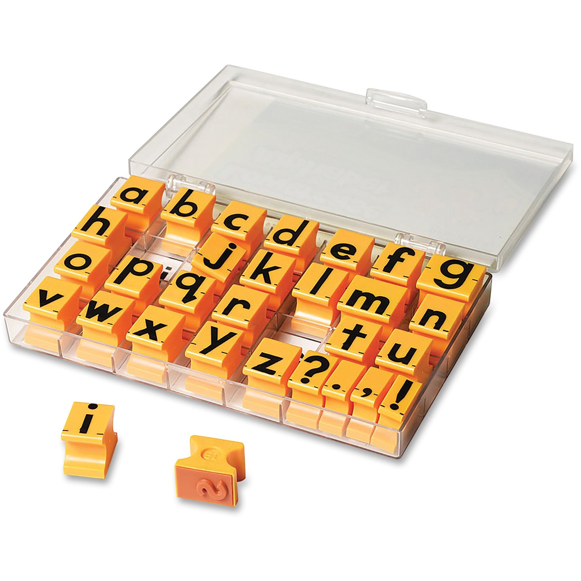 Educational Insights Lowercase Alphabet Stamps - Custom Message Stamp - Plastic Plastic - 30 / Set -