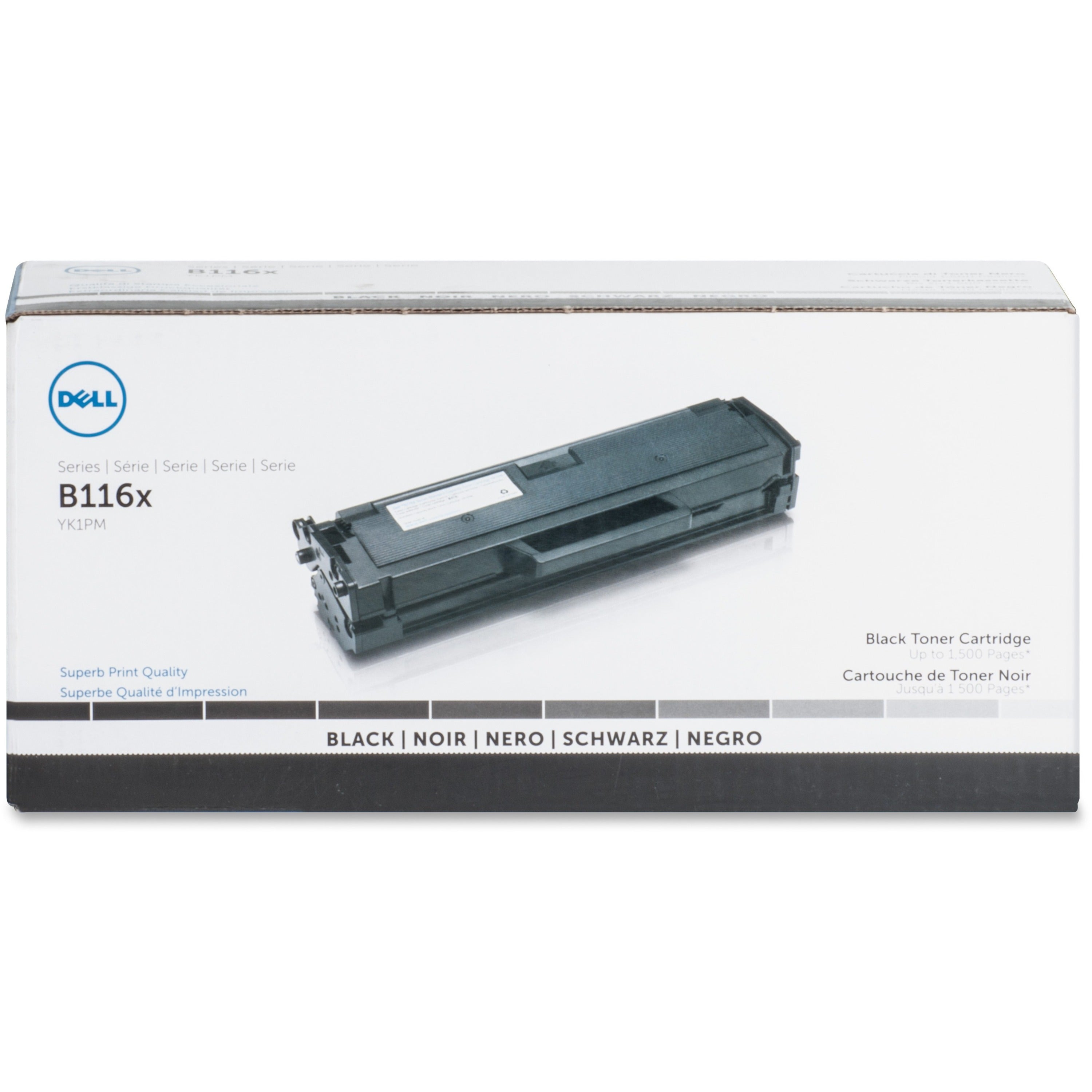 Dell Original Standard Yield Laser Toner Cartridge - Black - 1 Each - 1500 Pages -