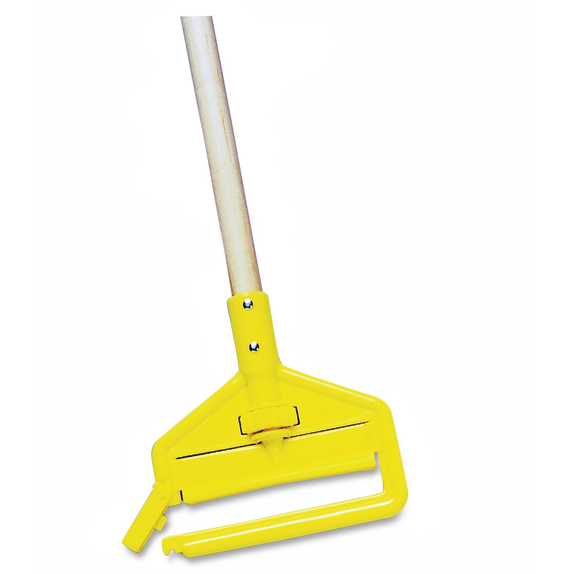 Rubbermaid Commercial 60" Invader Wet Mop Handle - 60" Length - Yellow - Hardwood - 1 Each -
