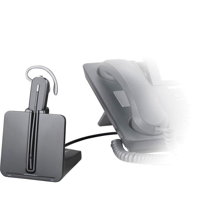 Plantronics CS540 DECT with Lifter Headset System - Mono - Wireless - DECT - 350 ft68 kHz - Over-the-ear - Monaural - Open - Noise Cancelling, Noise Reduction Microphone - Black -