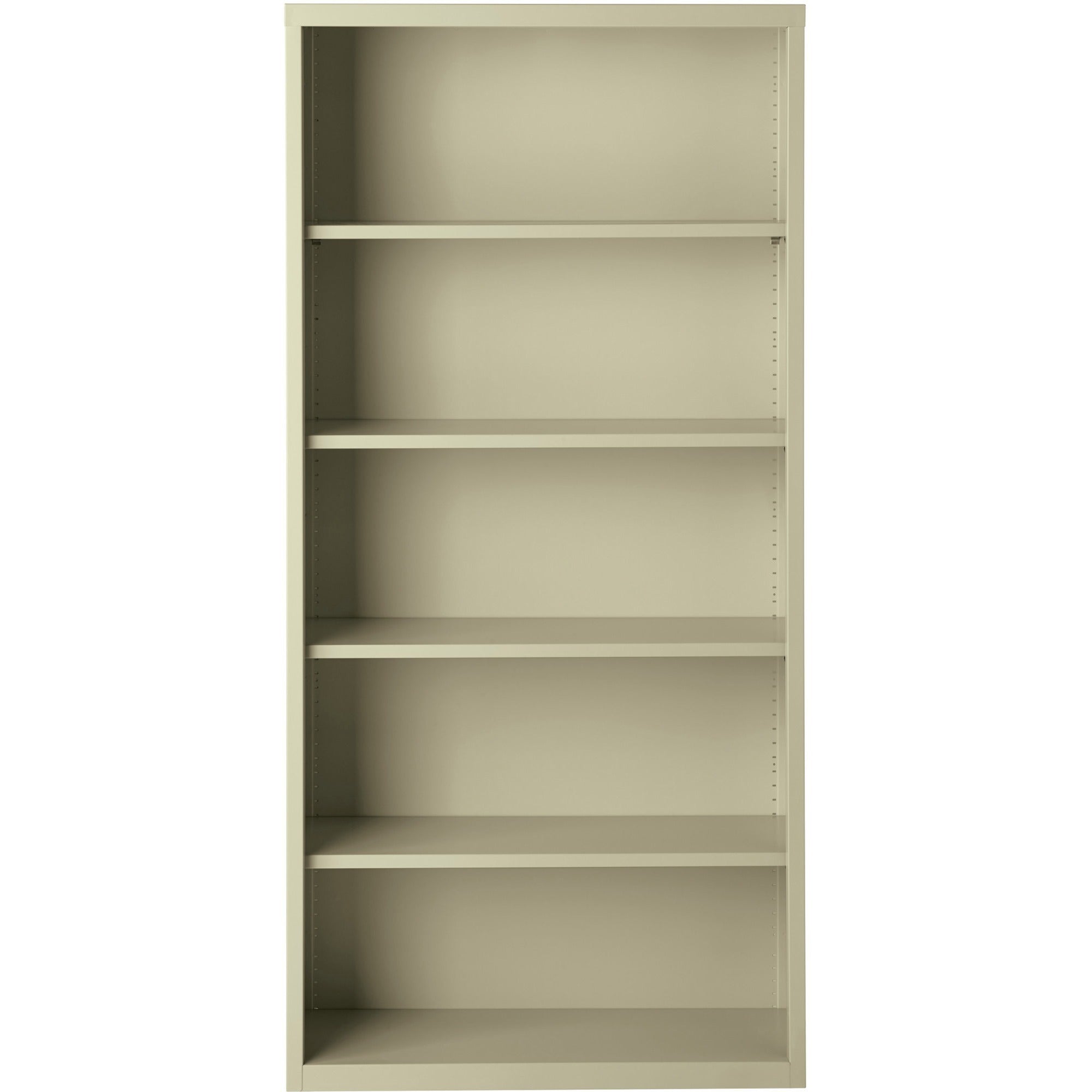 Lorell Fortress Series Bookcase - 34.5" x 13" x 72" - 6 x Shelf(ves) - Putty - Powder Coated - Steel - Recycled -