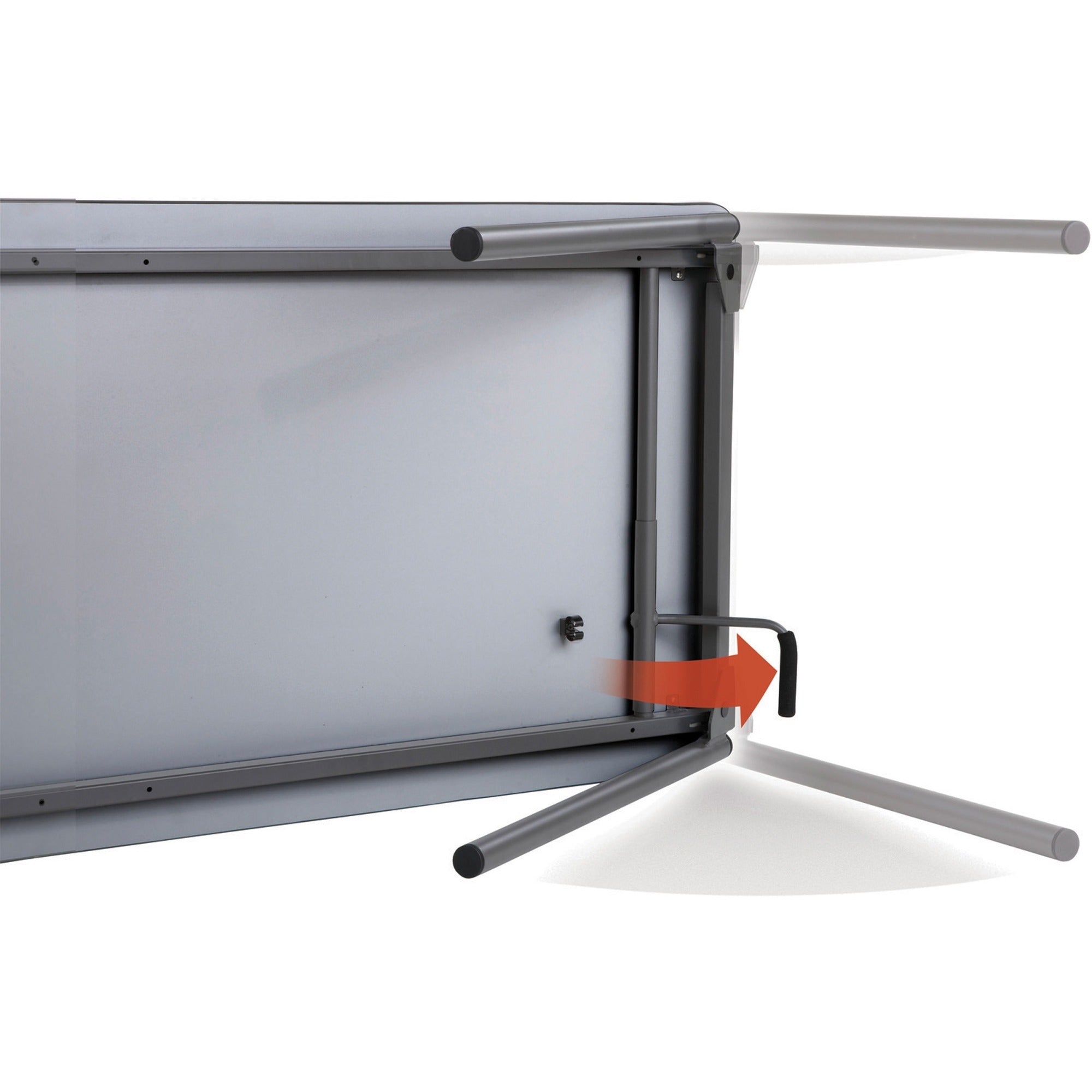 Iceberg Maxx Legroom Wood Folding Table - For - Table TopMelamine Rectangle Top - Four Leg Base - 4 Legs x 30" Table Top Width x 96" Table Top Depth x 0.75" Table Top Thickness - 29" Height - Walnut - 1 Each -