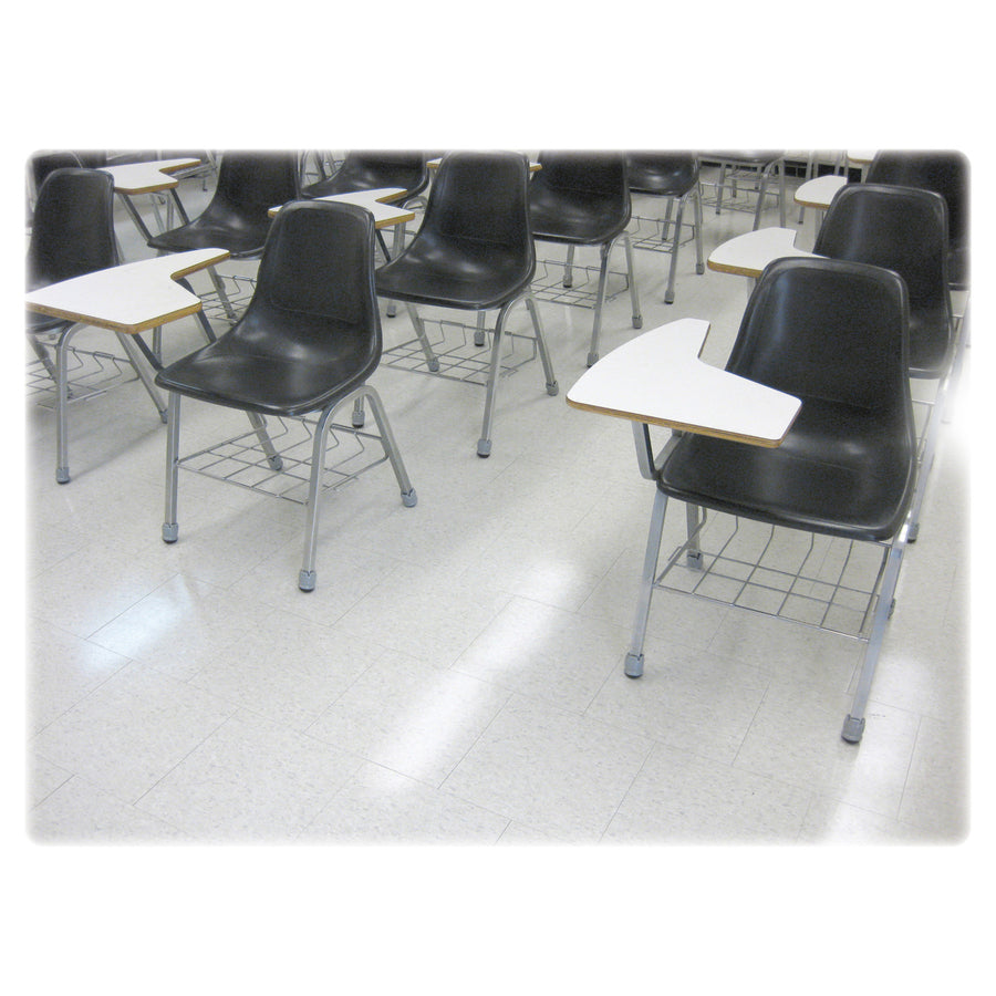 Lorell 1.5" Slip-on Floor Savers - Gray - Vinyl - 8/Pack -