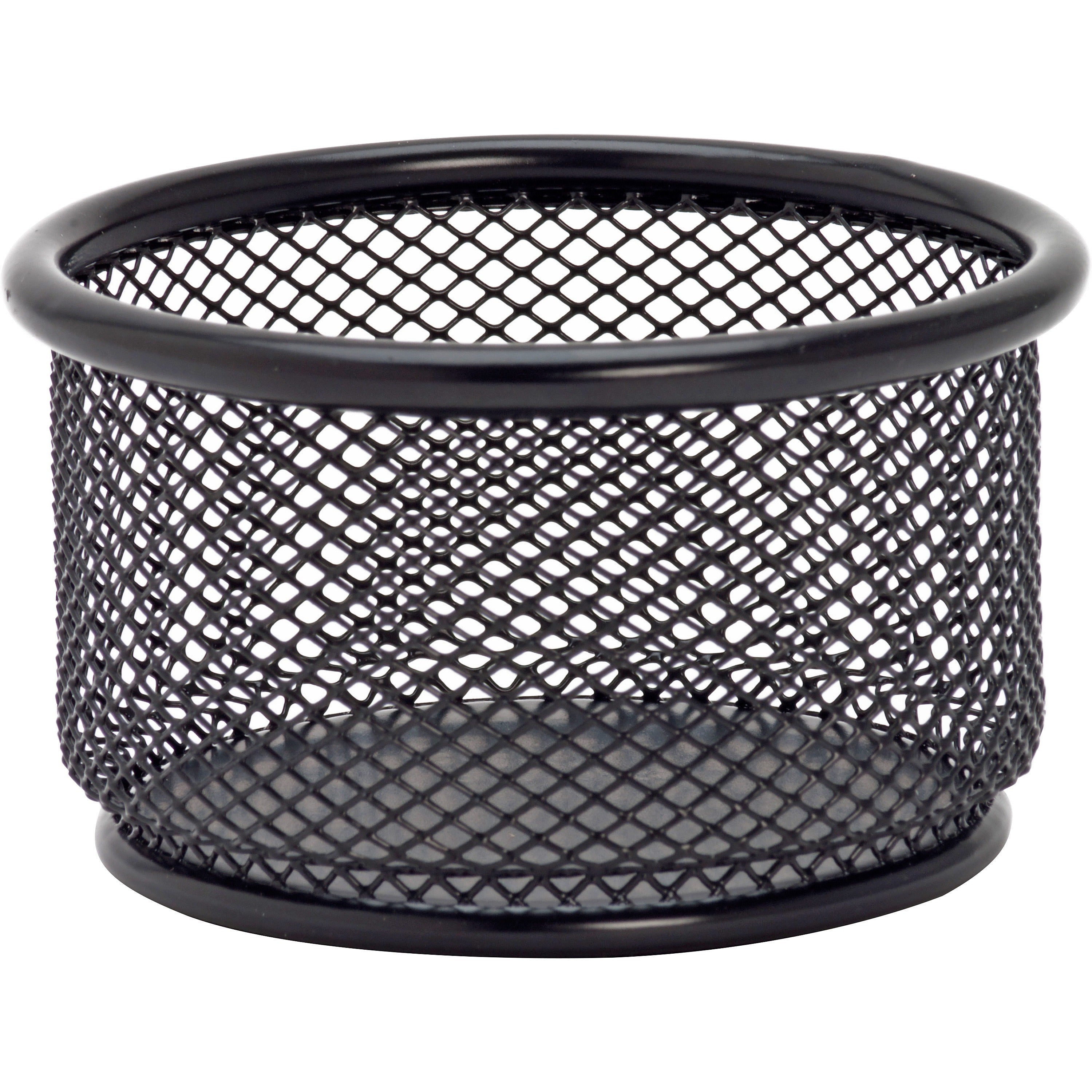 lorell-mesh-wire-pencil-cup-holder-38-x-21-x-steel-1-each-black_llr84150 - 1