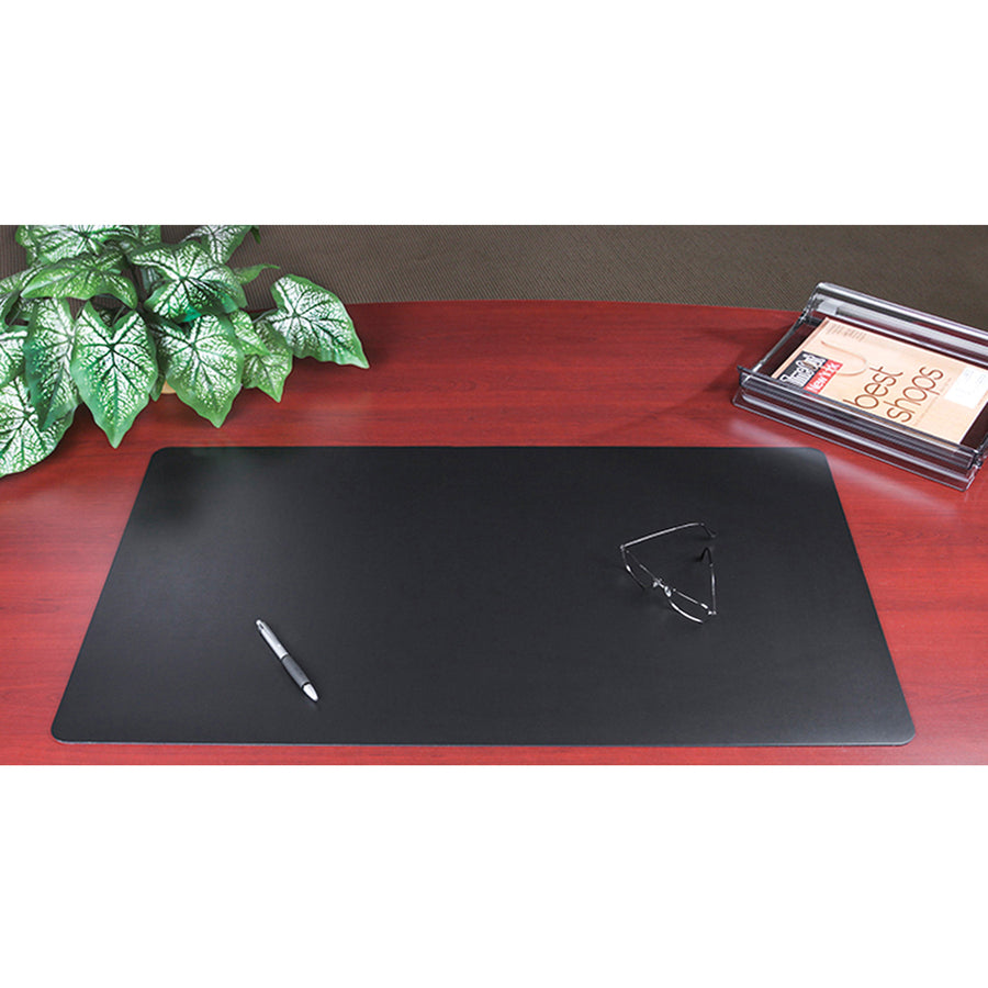 Artistic Rhino II Antimicrobial Protective Desk Pads - Rectangular - 36" Width x 24" Depth - Polyvinyl Chloride (PVC) - Black -