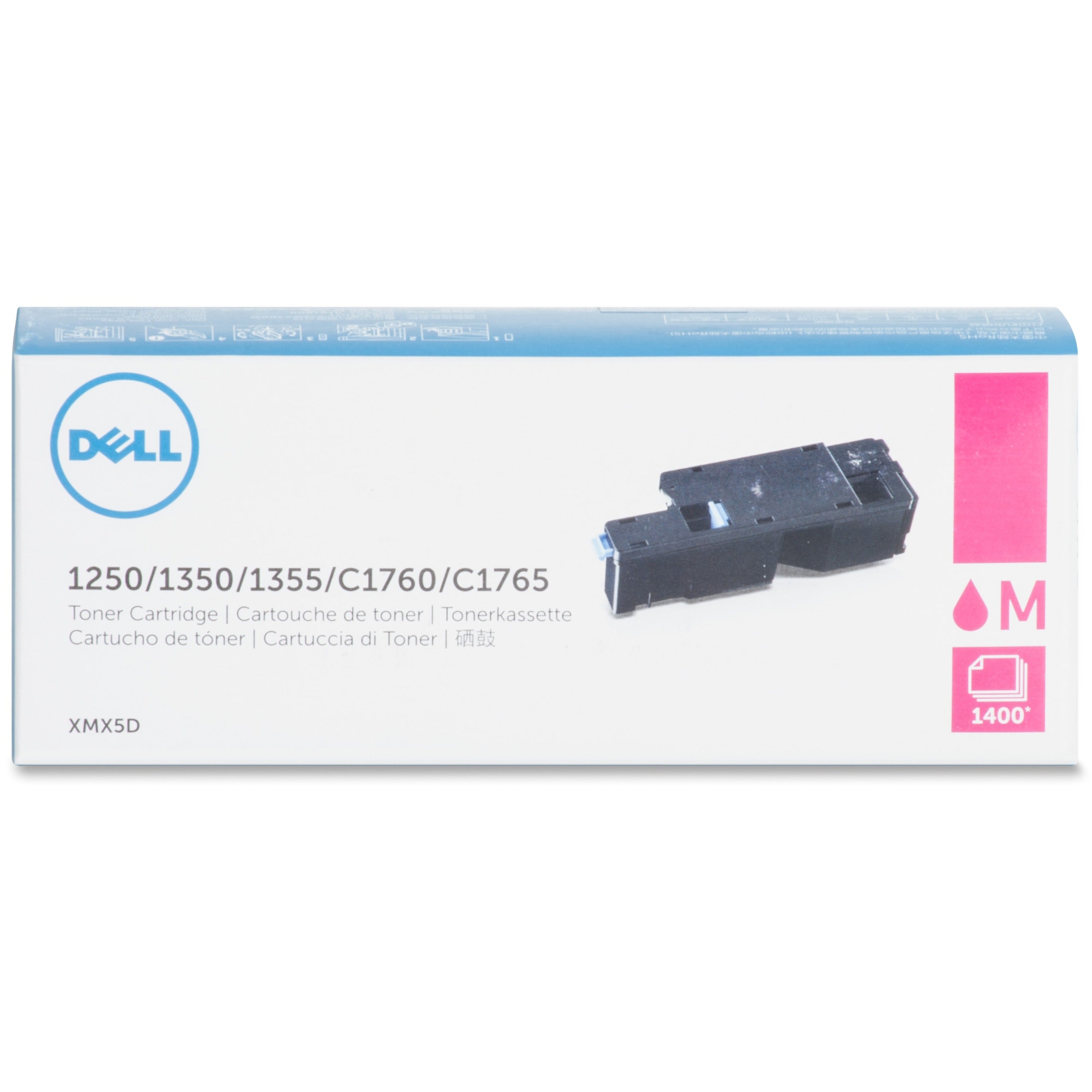 Dell Original Laser Toner Cartridge - Magenta - 1 Each - 1400 Pages -