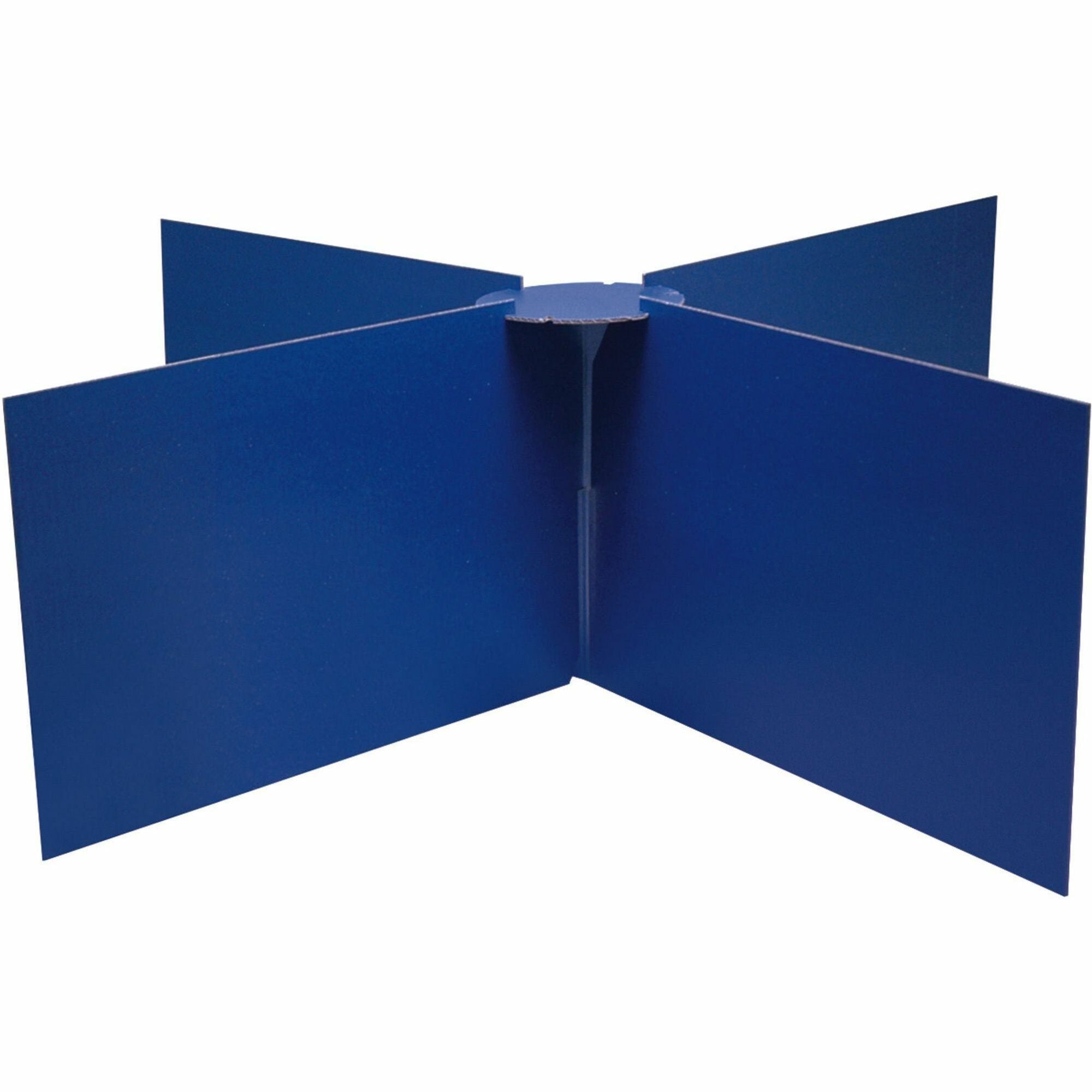 Pacon Round Table Privacy Board - 48" Diameter x 14" Height - 1 Each - Blue -