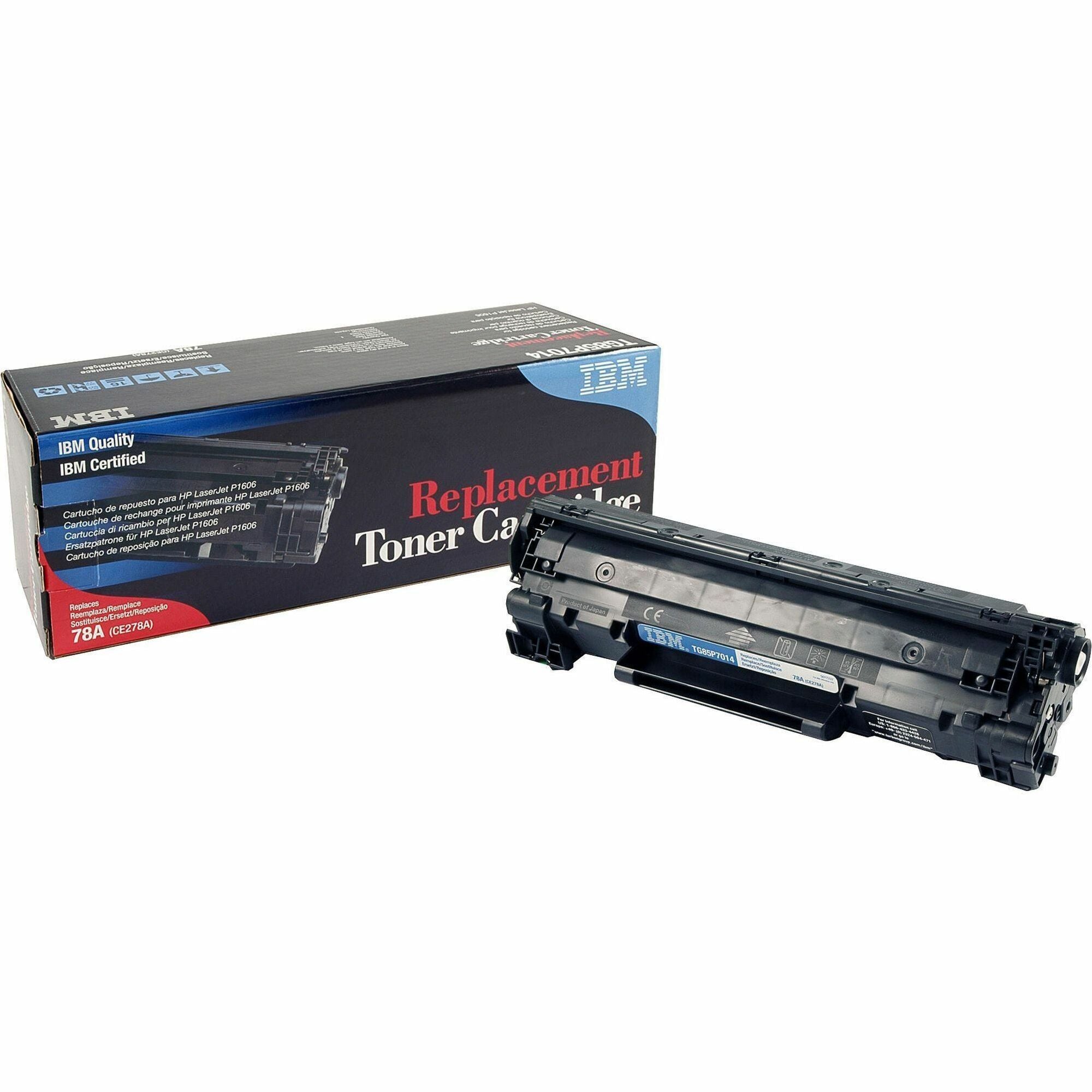 IBM Remanufactured Laser Toner Cartridge - Alternative for HP 78A (CE278A) - Black - 1 Each - 2100 Pages -