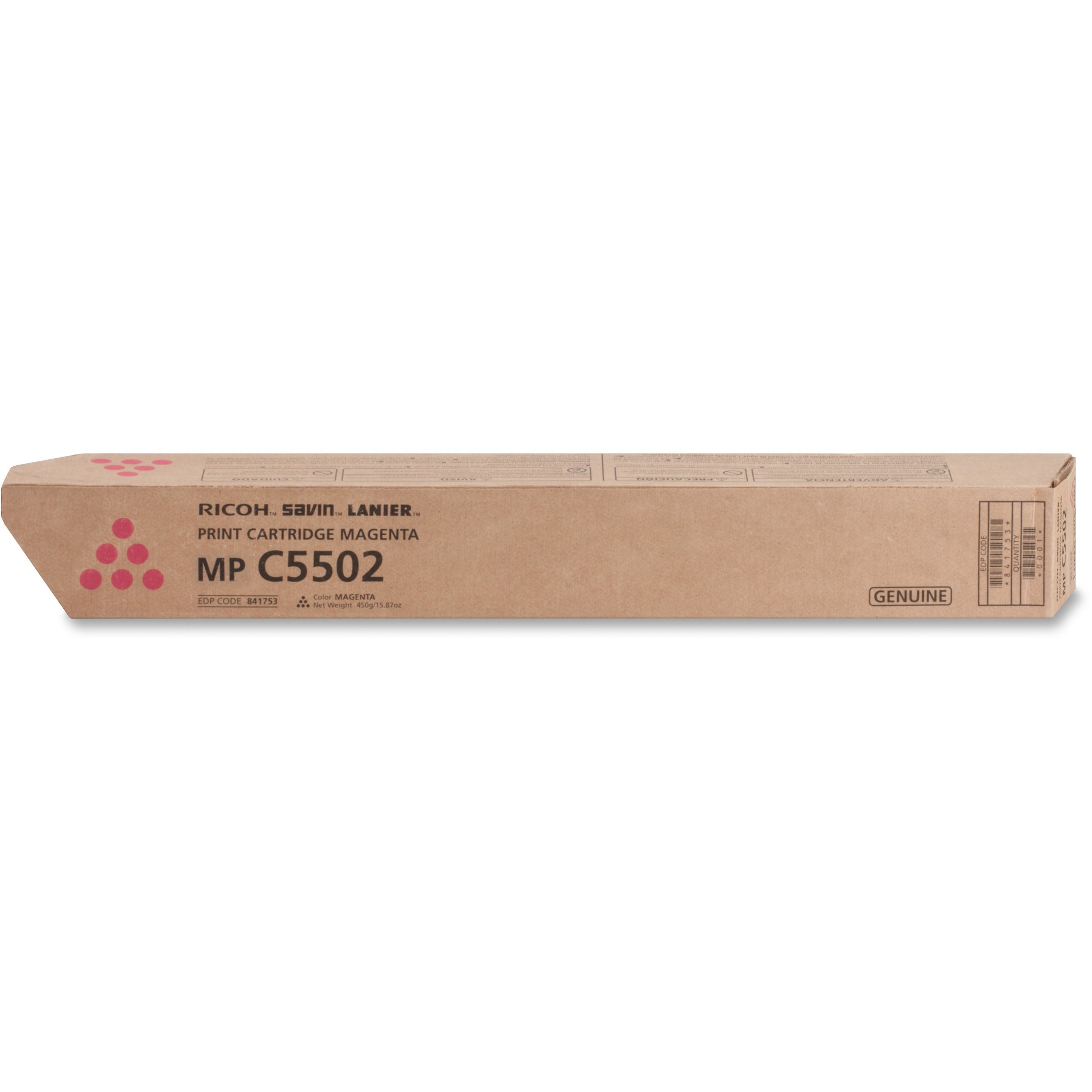 Ricoh Original Toner Cartridge - Laser - 22500 Pages - Magenta - 1 Each -