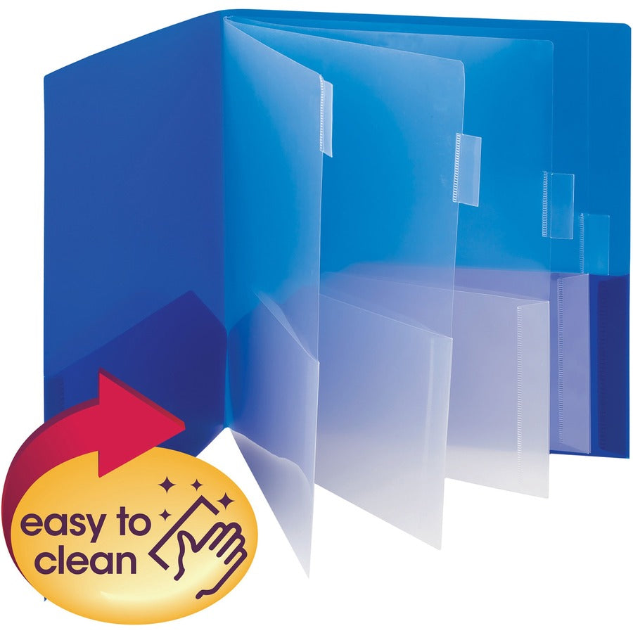 smead-10-pocket-subject-folder-letter-8-1-2-x-11-sheet-size-polypropylene-assorted_smd89203 - 2
