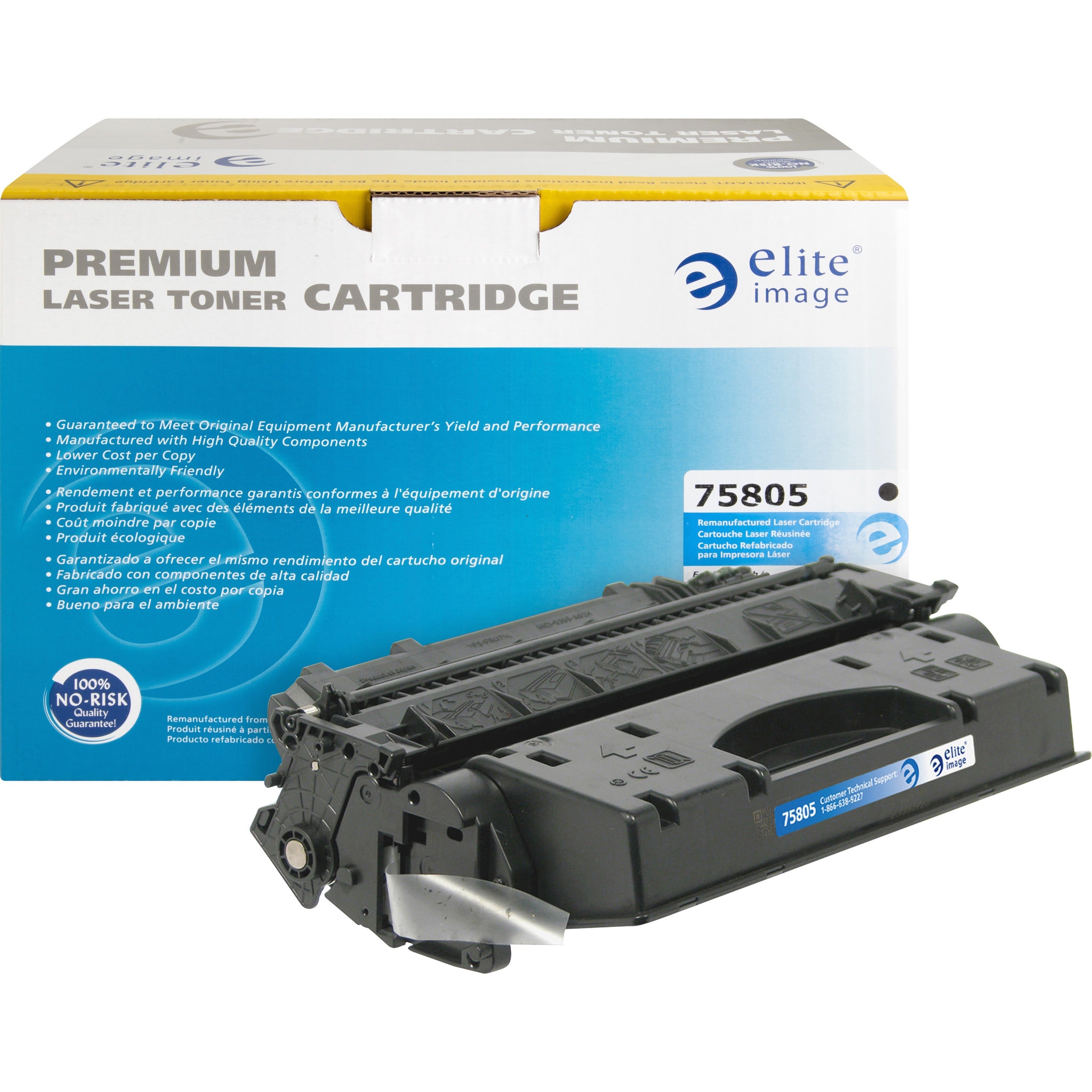 Elite Image Remanufactured High Yield Laser Toner Cartridge - Alternative for HP 80X (CF280X) - Black - 1 Each - 6900 Pages - 1