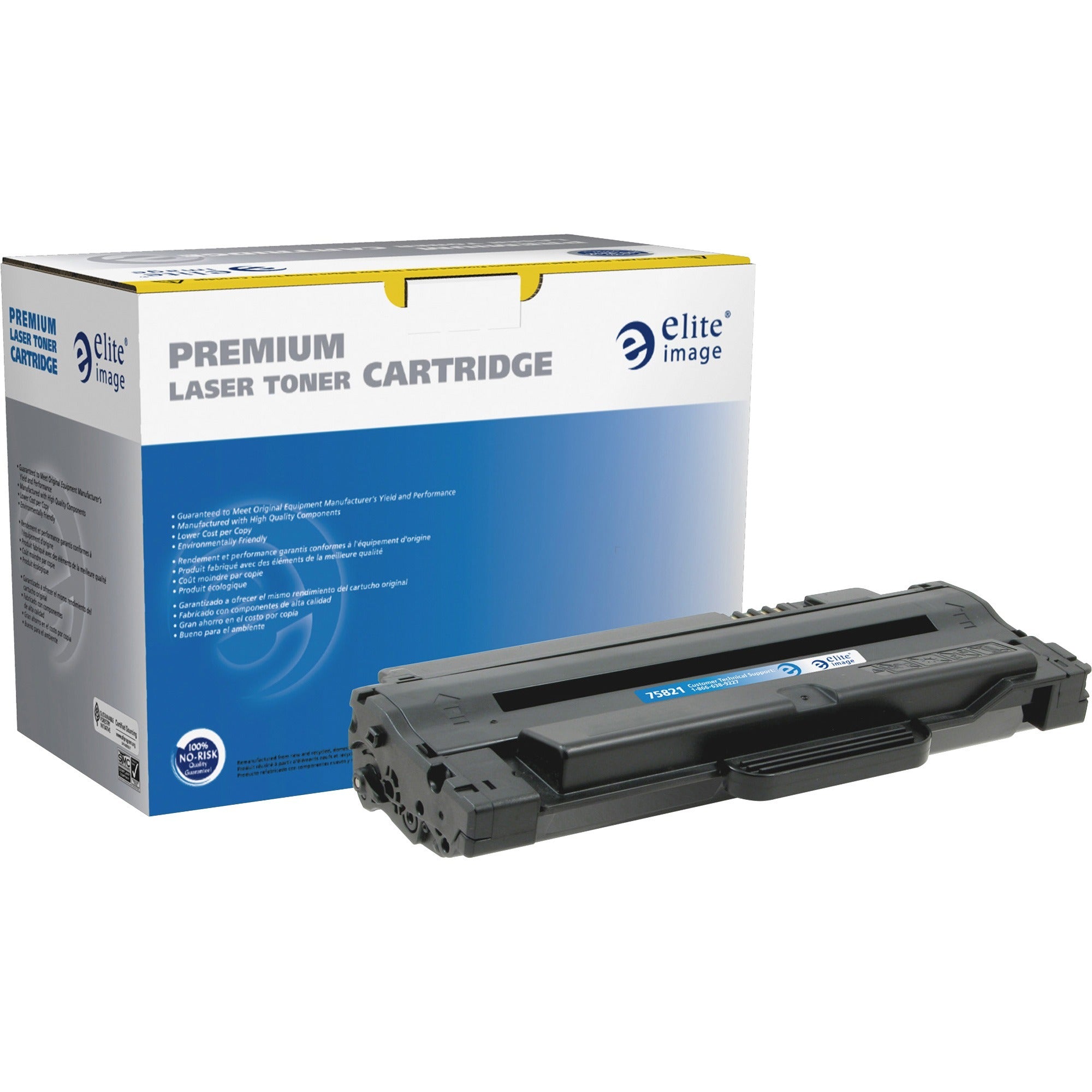 Elite Image Remanufactured Toner Cartridge - Alternative for Samsung (MLTD105L) - Laser - High Yield - Black - 2500 Pages - 1 Each - 1