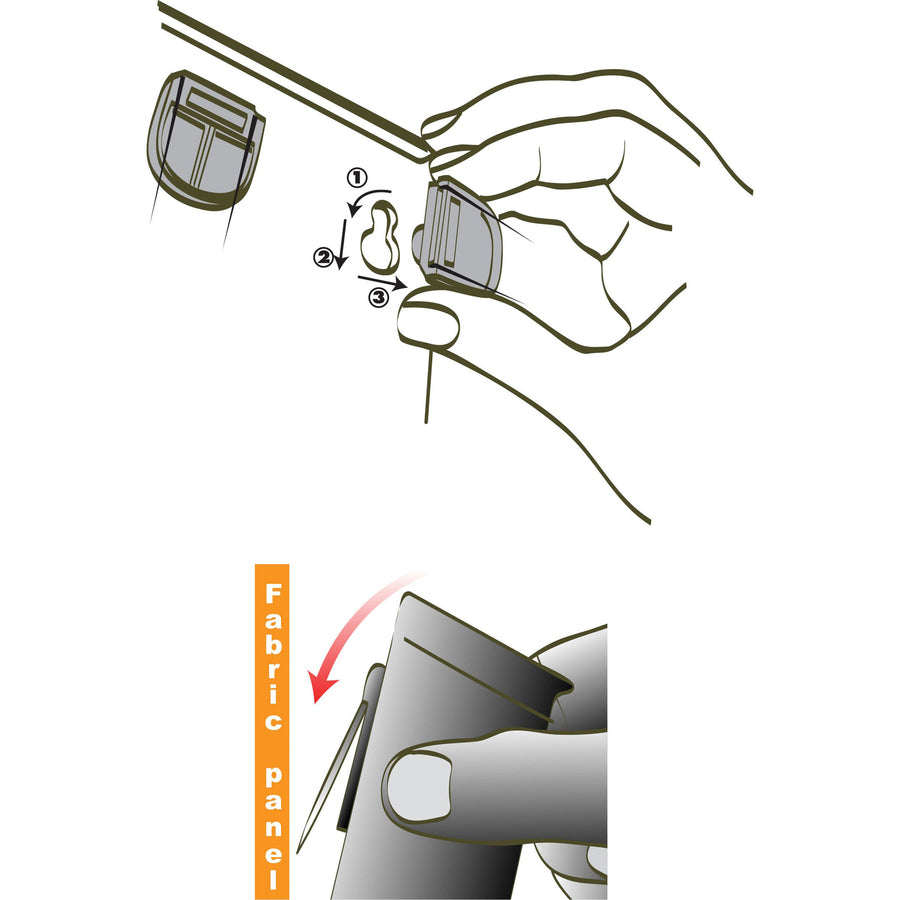 Lorell Recycled Mounting Pencil Cup - Plastic - 1 Each - Black - 2