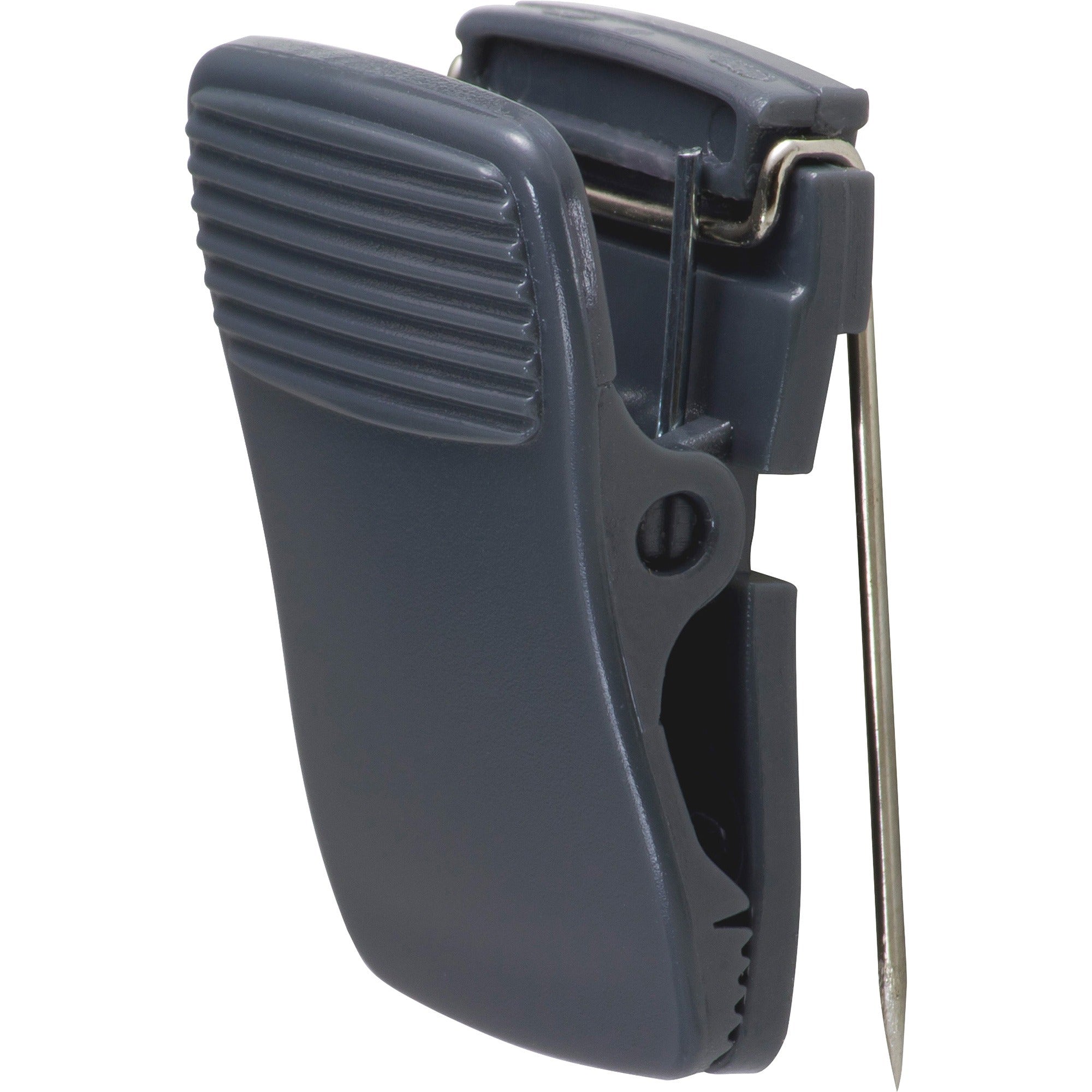 Lorell Cubicle Clips - 24 / Box - Black - Plastic - 1