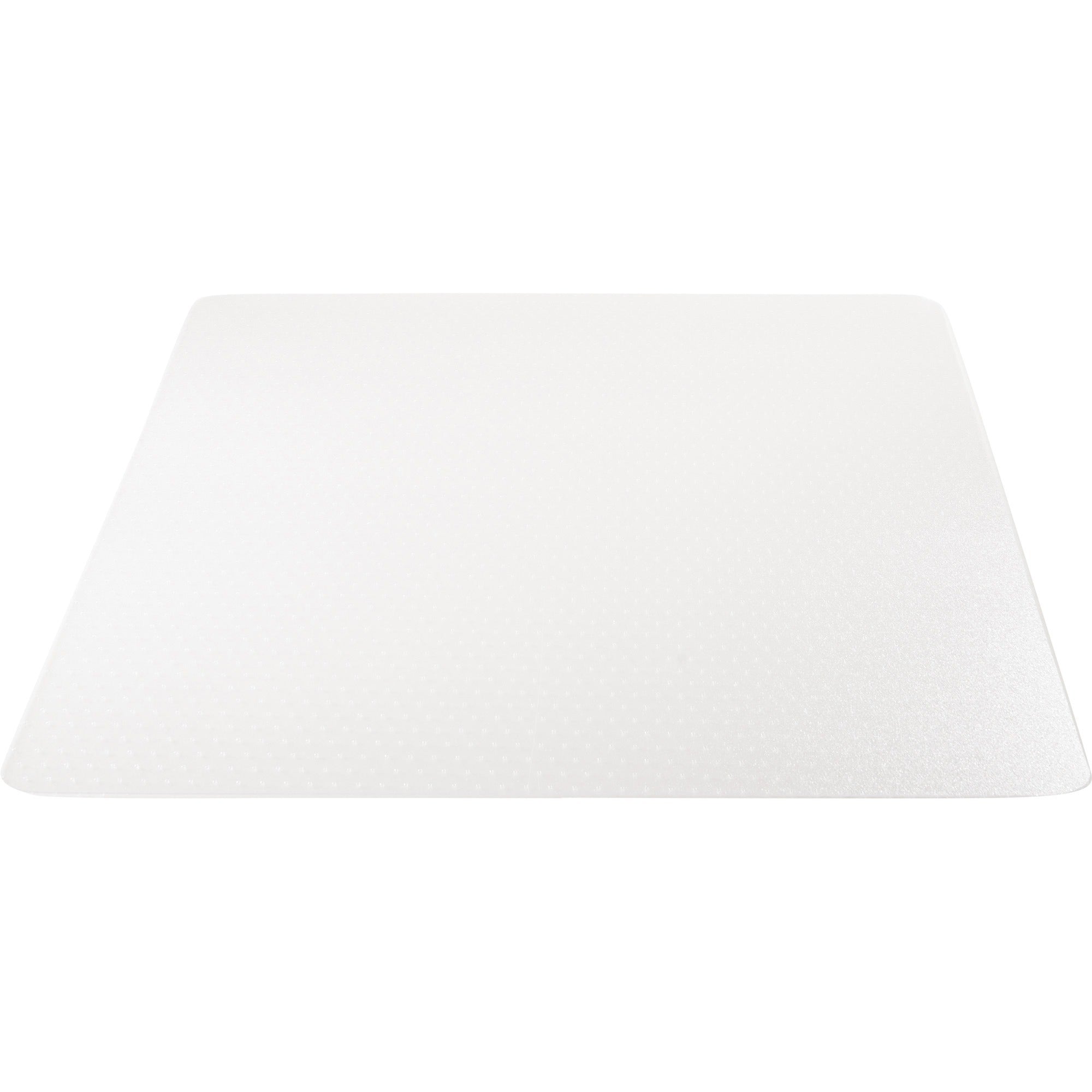 Lorell Oversized Chairmat - Hard Floor - 60" Width x 60" Depth - Square - Polycarbonate - Clear - 1Each -