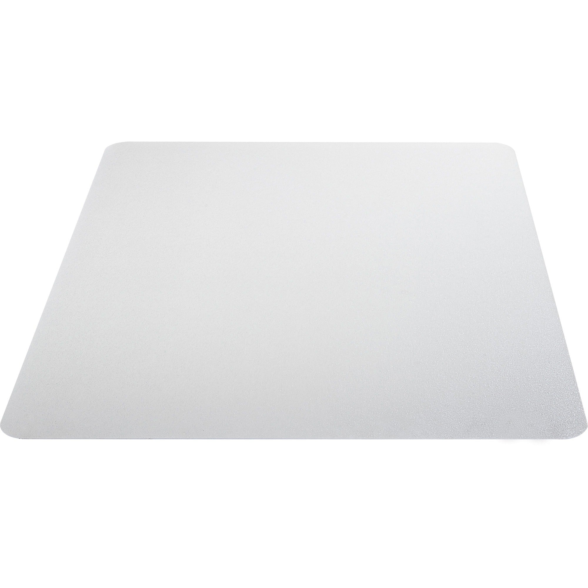 Lorell Big & Tall Chairmat - Hard Floor, Vinyl Floor, Tile Floor, Wood Floor - 48" Length x 36" Width x 0.133" Thickness - Rectangular - Polycarbonate - Clear - 1Each -
