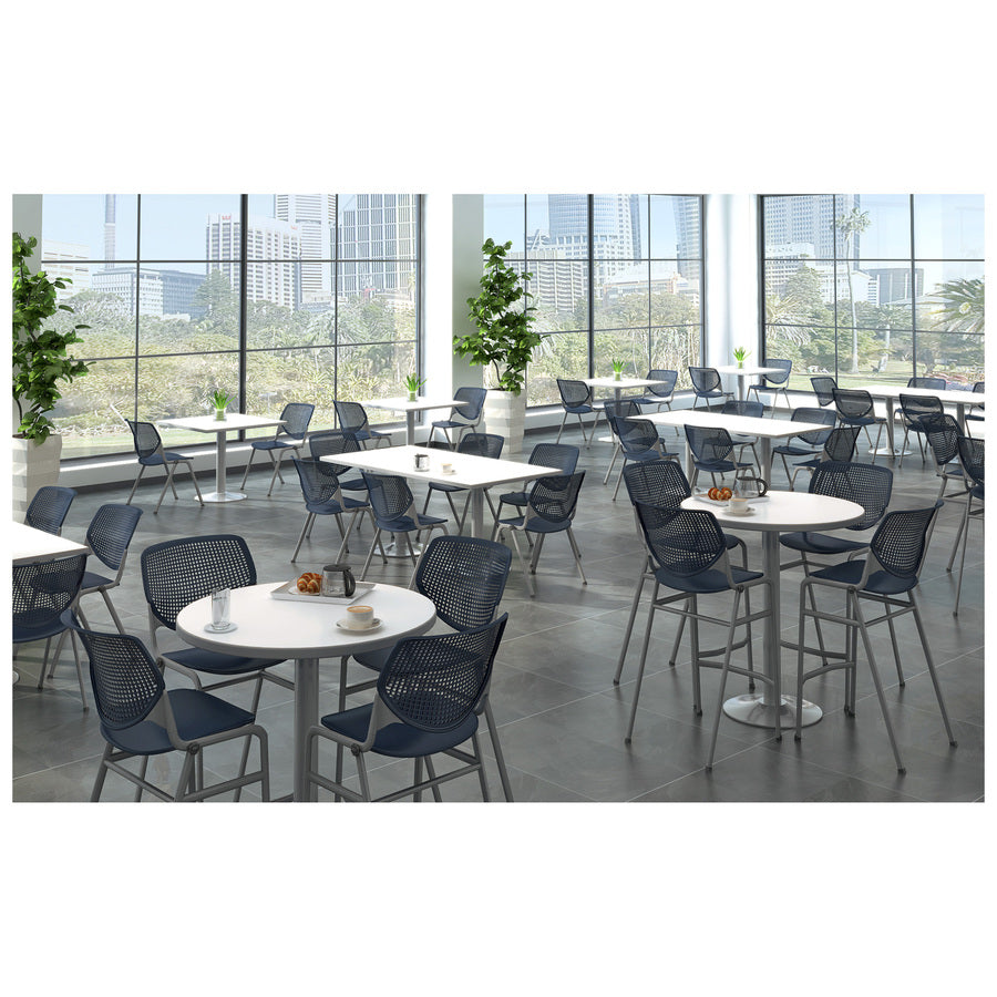 kfi-2300-kool-series-light-gray-polypropylene-seat-light-gray-polypropylene-aluminum-alloy-back-silver-powder-coated-steel-frame-four-legged-base-armrest-1-each_kfi2300slp13 - 2